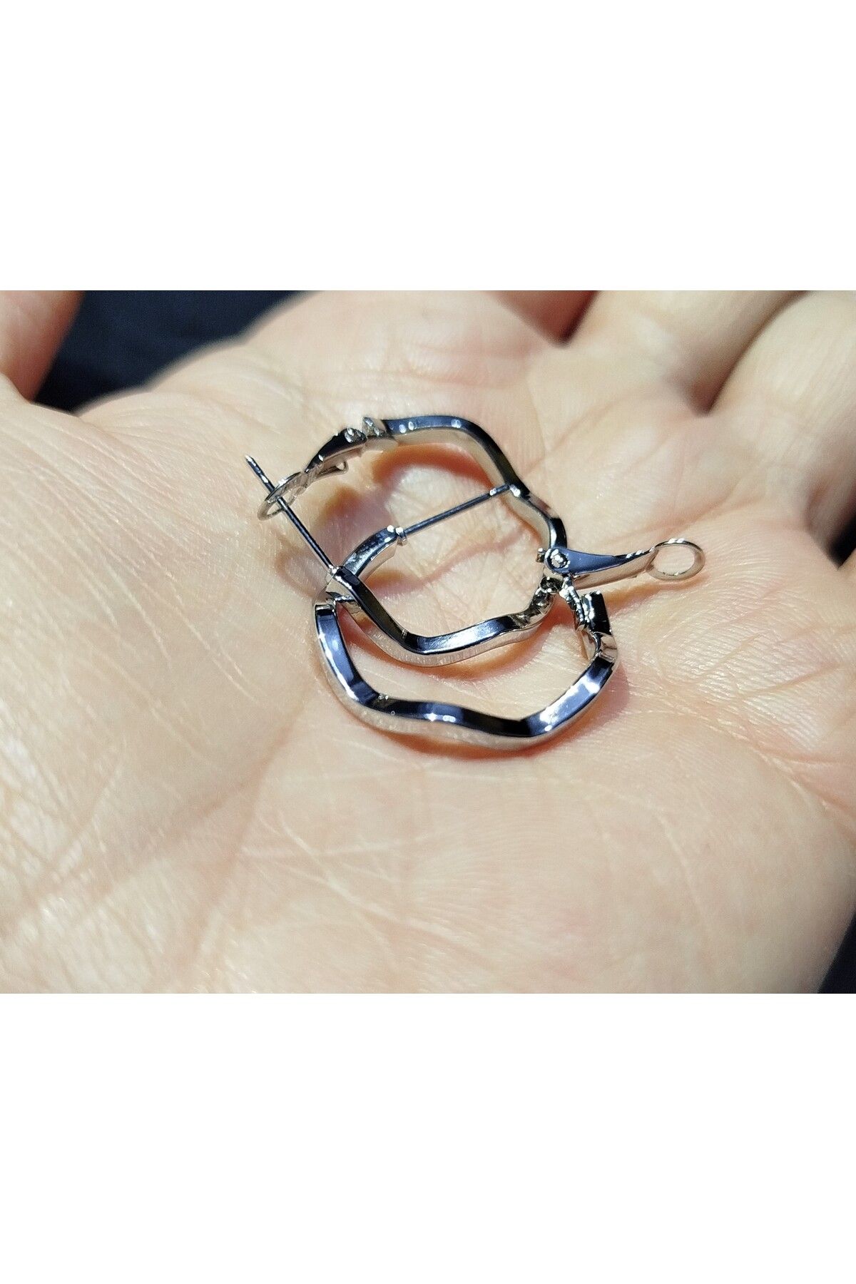 DRNJEWELRY zikzak ajda model halka küpe