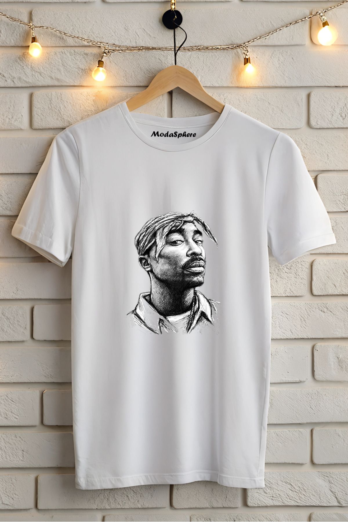 ModaSphere Baskılı Unisex Oversize Tişört Battal Boy