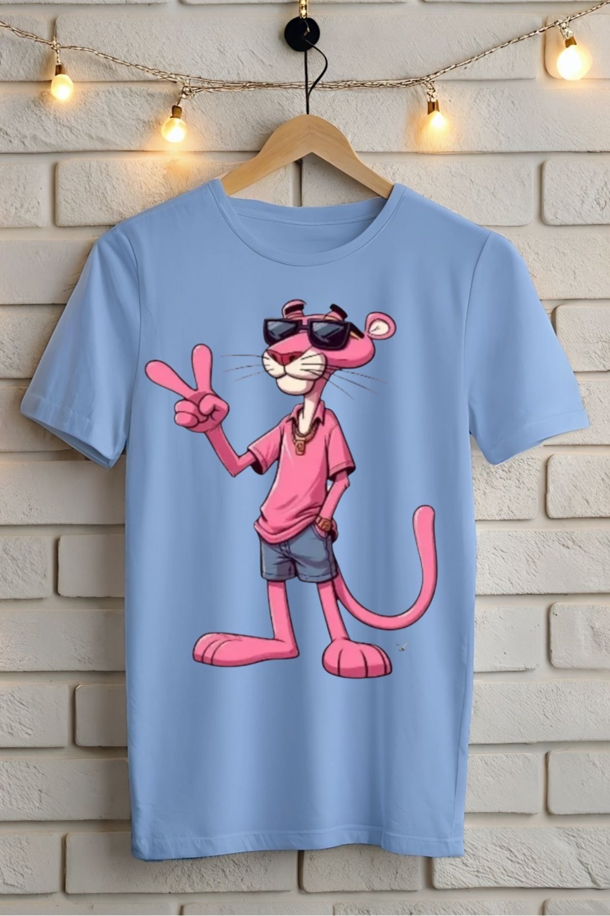 ModaSphere Baskılı Unisex Oversize Tişört Battal Boy