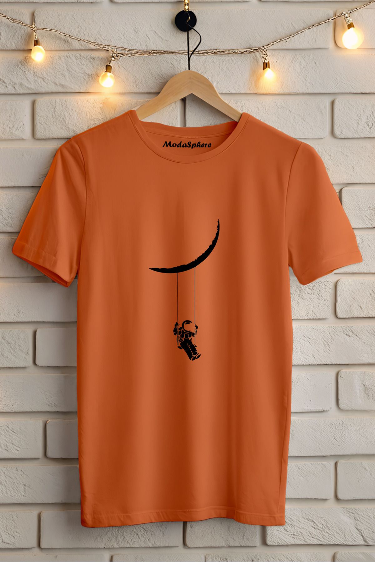 ModaSphere Baskılı Unisex Oversize Tişört Battal Boy