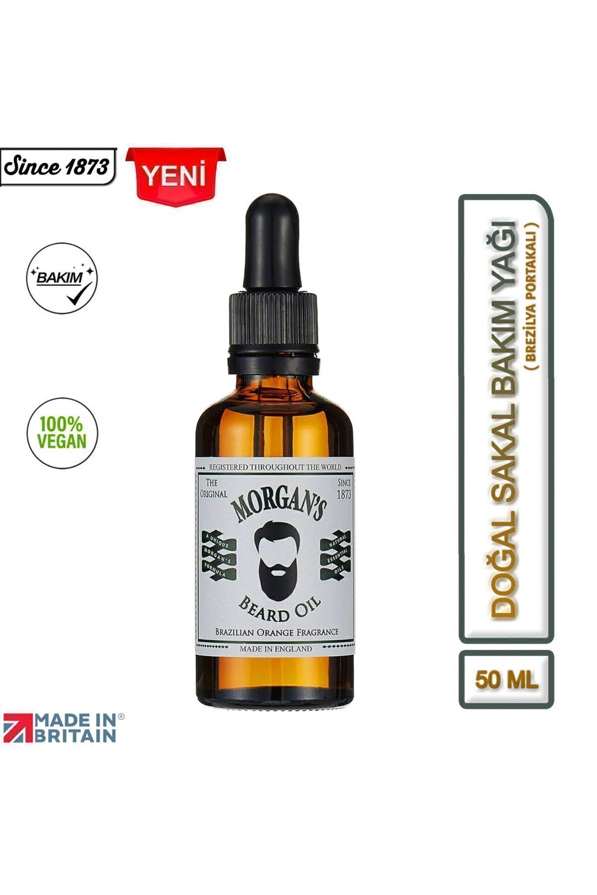 Beard Oil - Brezilya Portakal Özlü Sakal Yağı 50ml — MRG000201 — تصویر 5 از 7