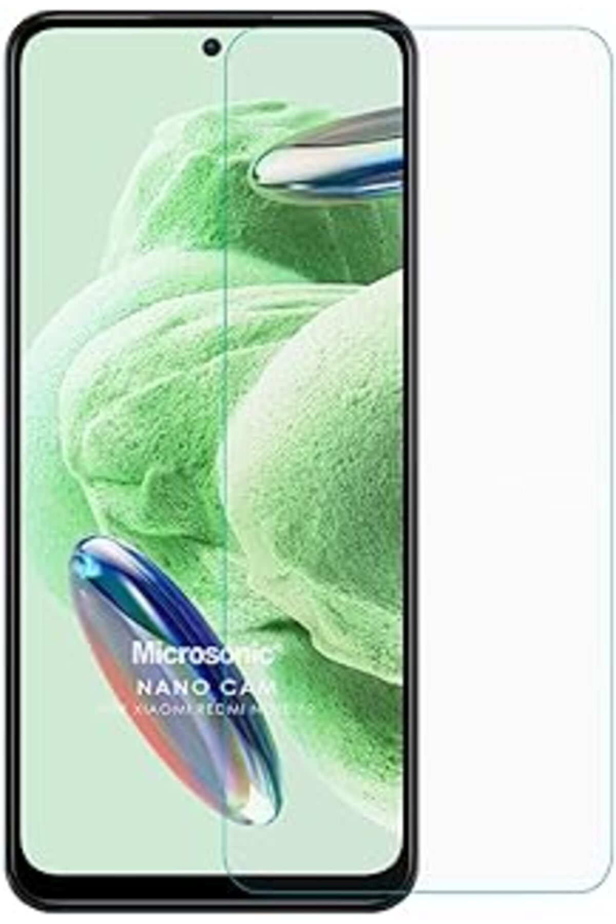 Pazarcan Microsonic Xiaomi Redmi Note 12 Nano Glass Cam Ekran Koruyucu