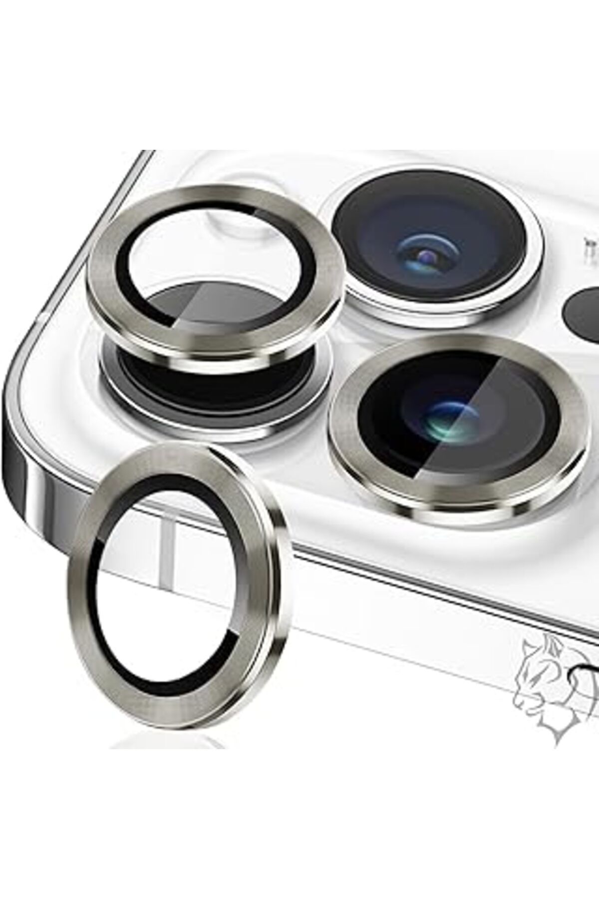 TBSProjects Uruchi Apple Iphone 15 Pro/Iphone 15 Pro Max Premium Kamera Lens Koruyucu, [Orijinal Tasarım Lens]