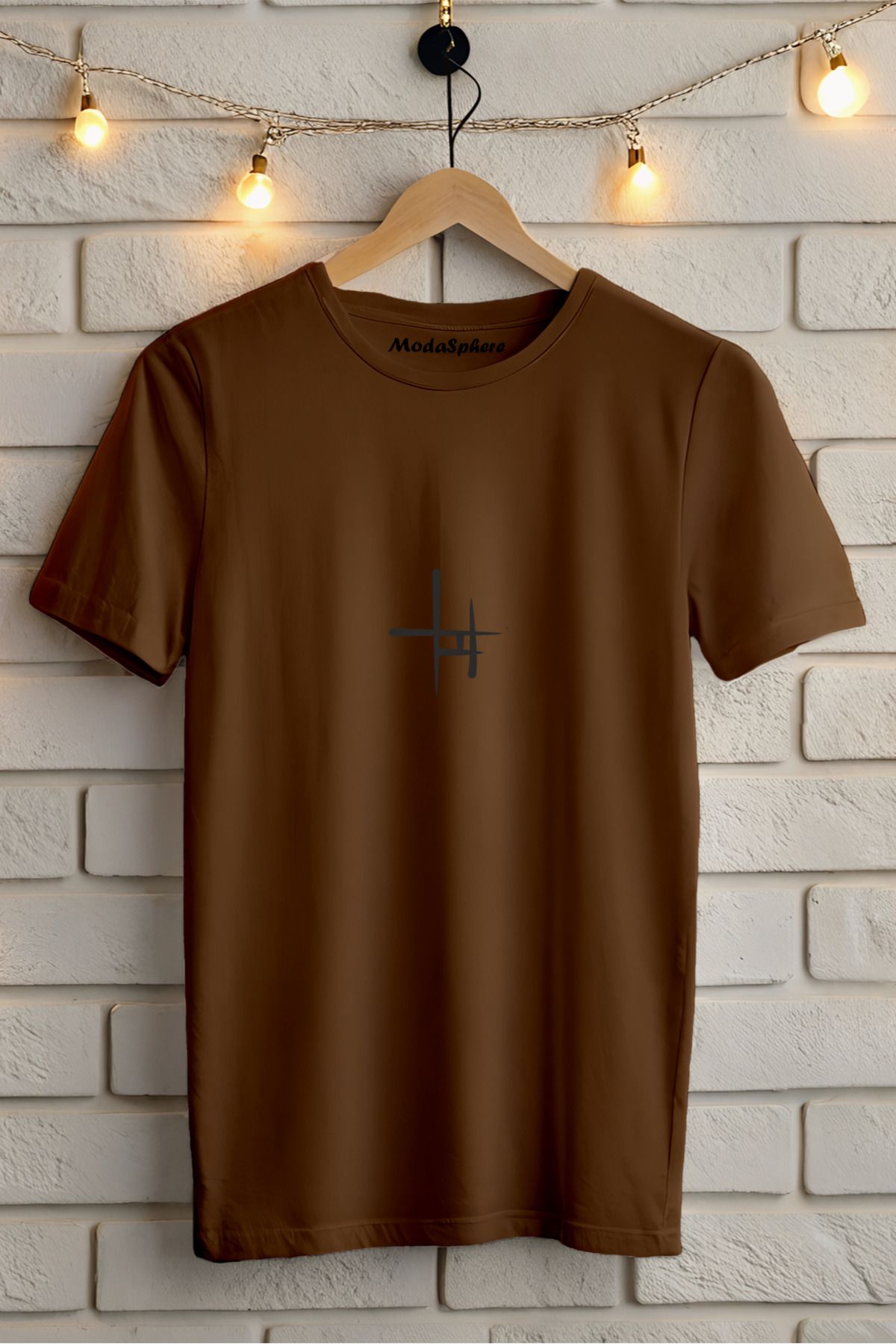 ModaSphere Baskılı Unisex Oversize Tişört Battal Boy