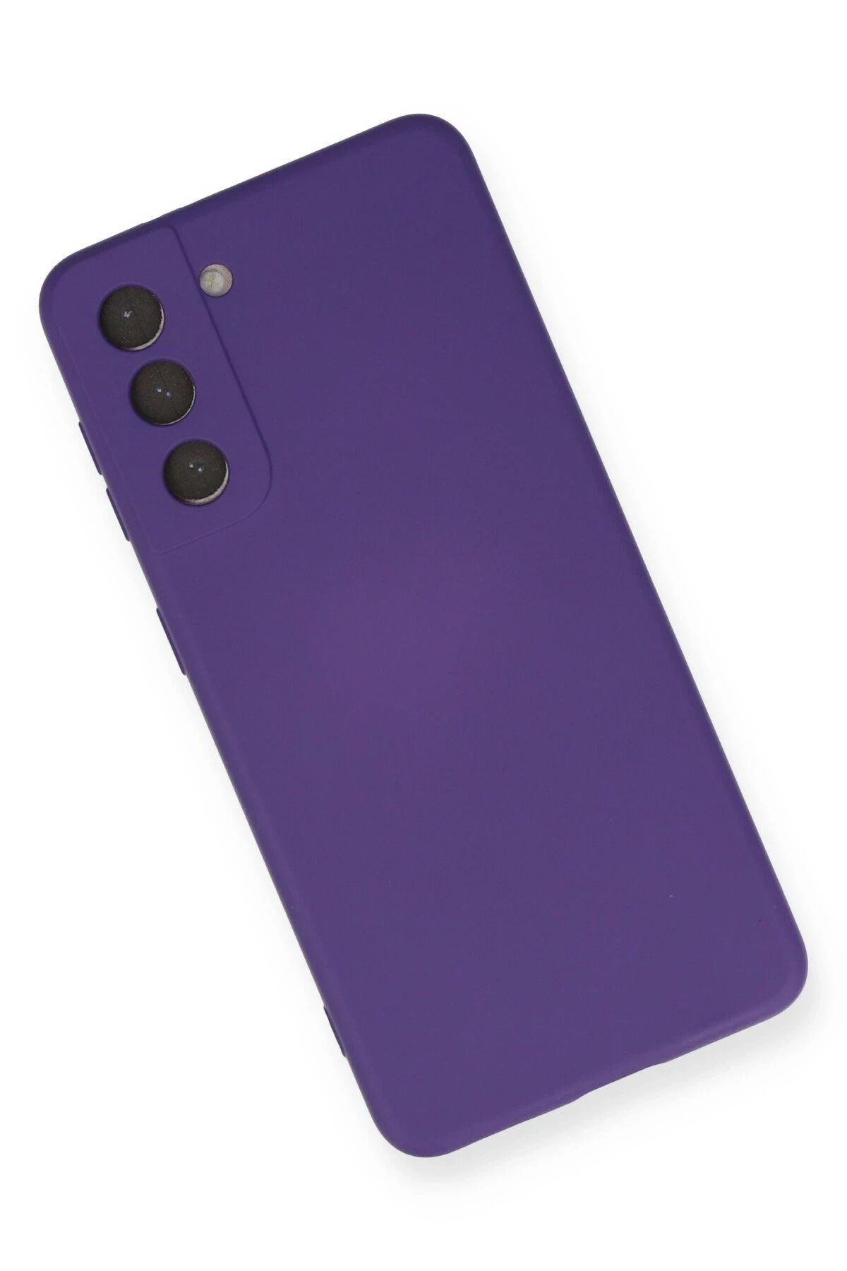 NewFace Galaxy S21 FE uyumlu Kılıf Nano içi Kadife Silikon - Mor BSTMY