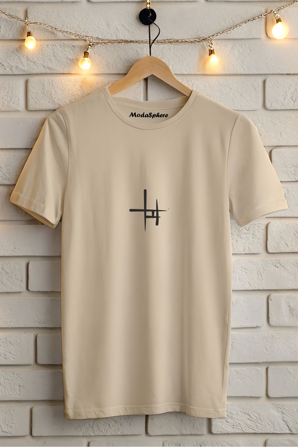ModaSphere Baskılı Unisex Oversize Tişört