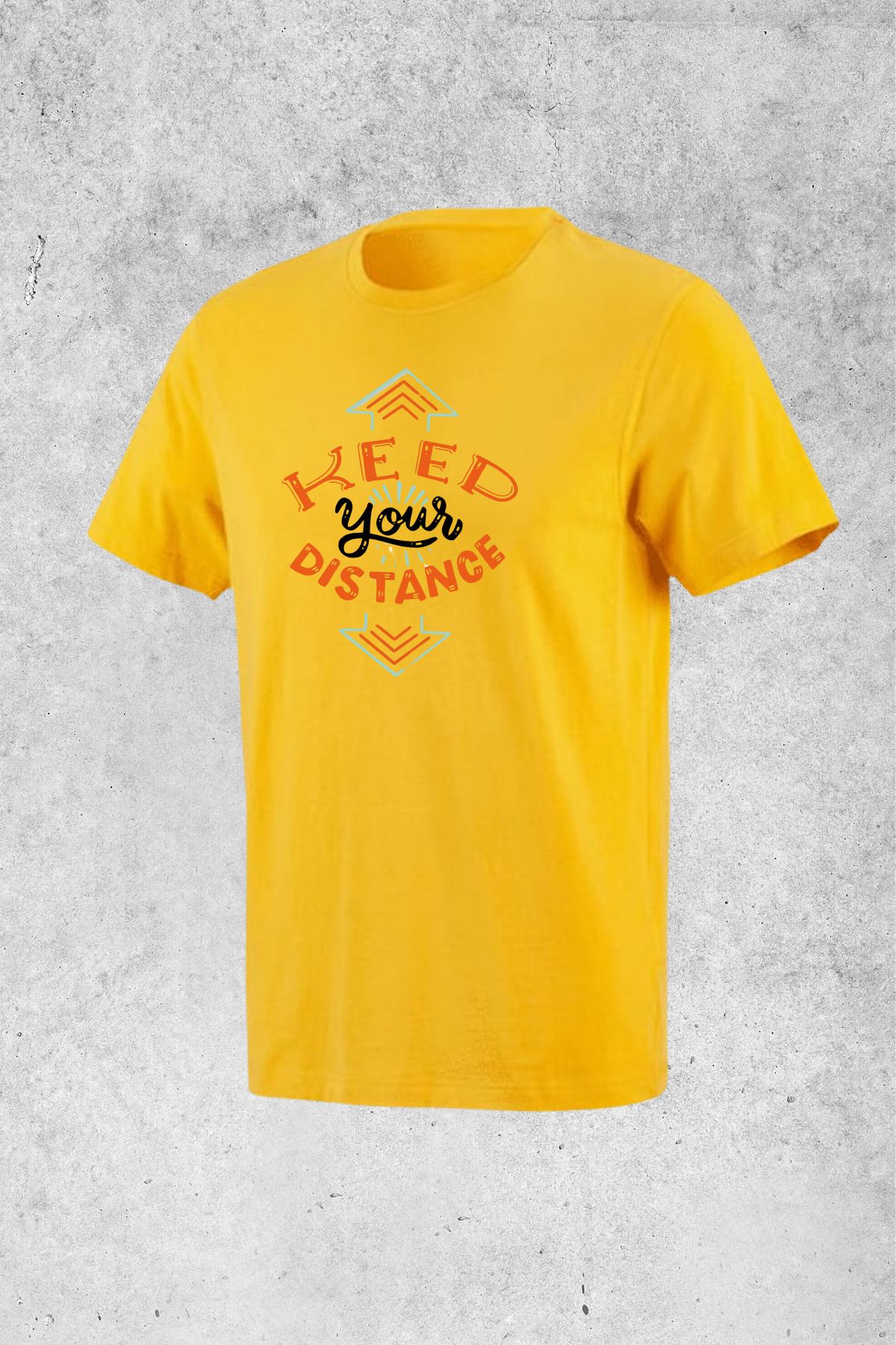 MOLICO BASİC unisex sıfır yaka kısa kollu KEED baskılı tshirt