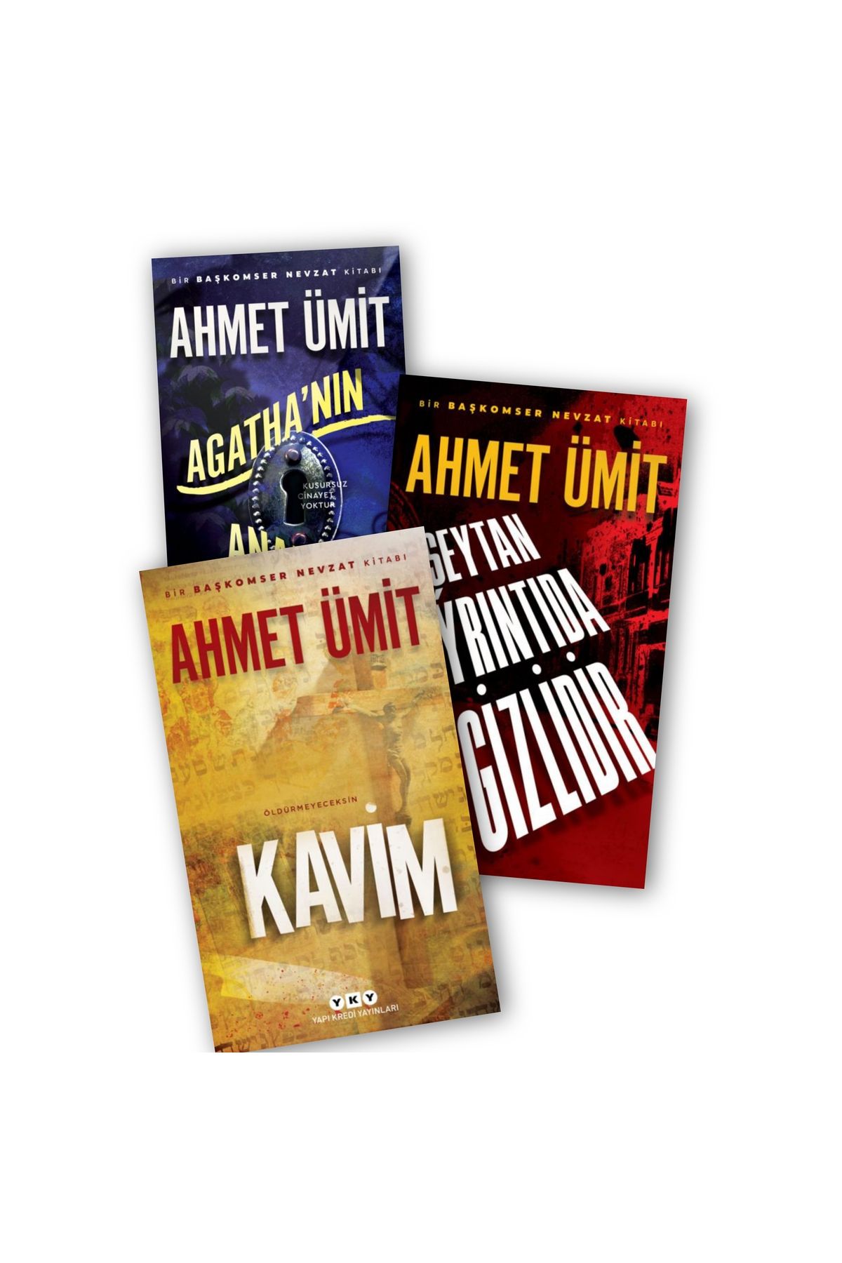 Yapı Kredi Yayınları Agatha'nın Anahtarı - Şeytan Ayrıntıda Gizlidir Başkomser Nevzat Serisi İlk 3 lü Ahmet Ümit