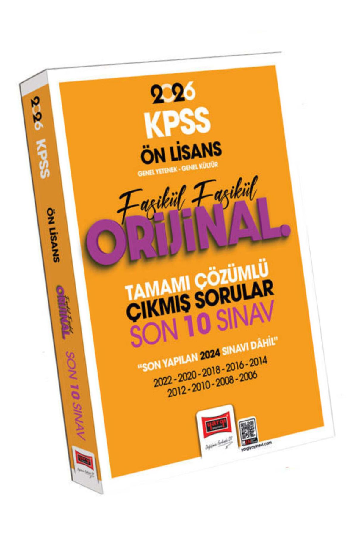 Yargı Yayınları 2026 KPSS Ön Lisans GK-GY Fasikül Fasikül Orijinal Tamamı Çözümlü Çıkmış Son 10 Sınav