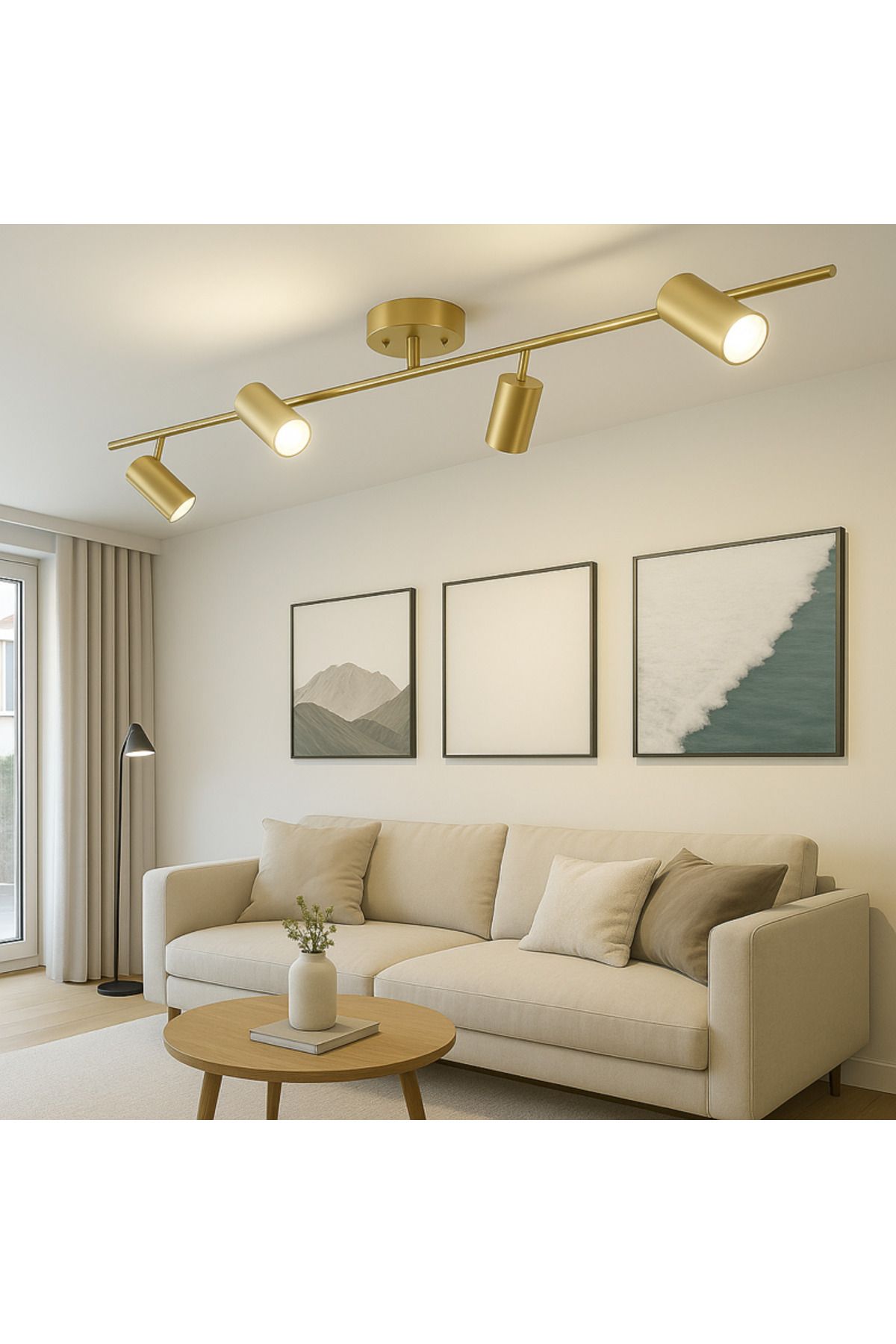 LUMENX LIGHTING Modern 4 Başlıklı Spot Avize Ayarlanabilir Tavan Tipi LED Aydınlatma