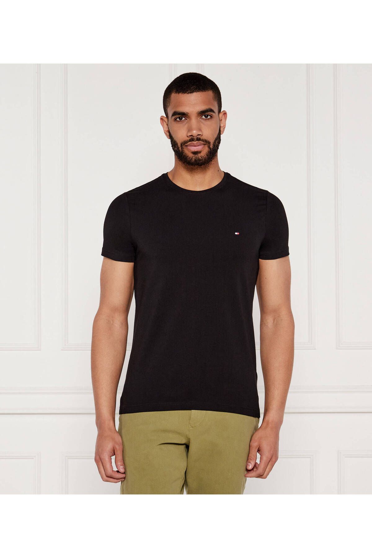 Tommy Hilfiger Sport ""Tommy Hilfiger Organik Pamuk Erkek T-Shirt Regular Fit