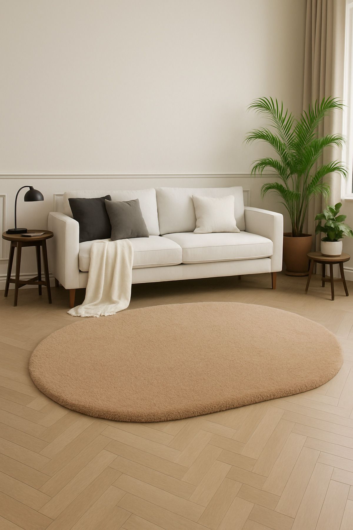 KEVLİNE Kevline Home Modern Kaymaz Taban Dekoratif Makinede Yıkanabilir Halı Yolluk