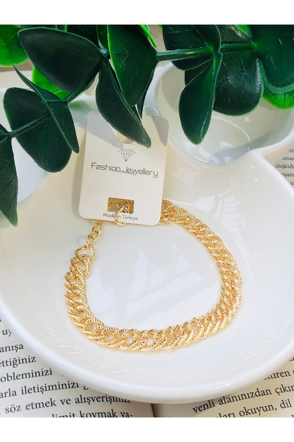Butik Altın Kaplama Gold Bileklik
