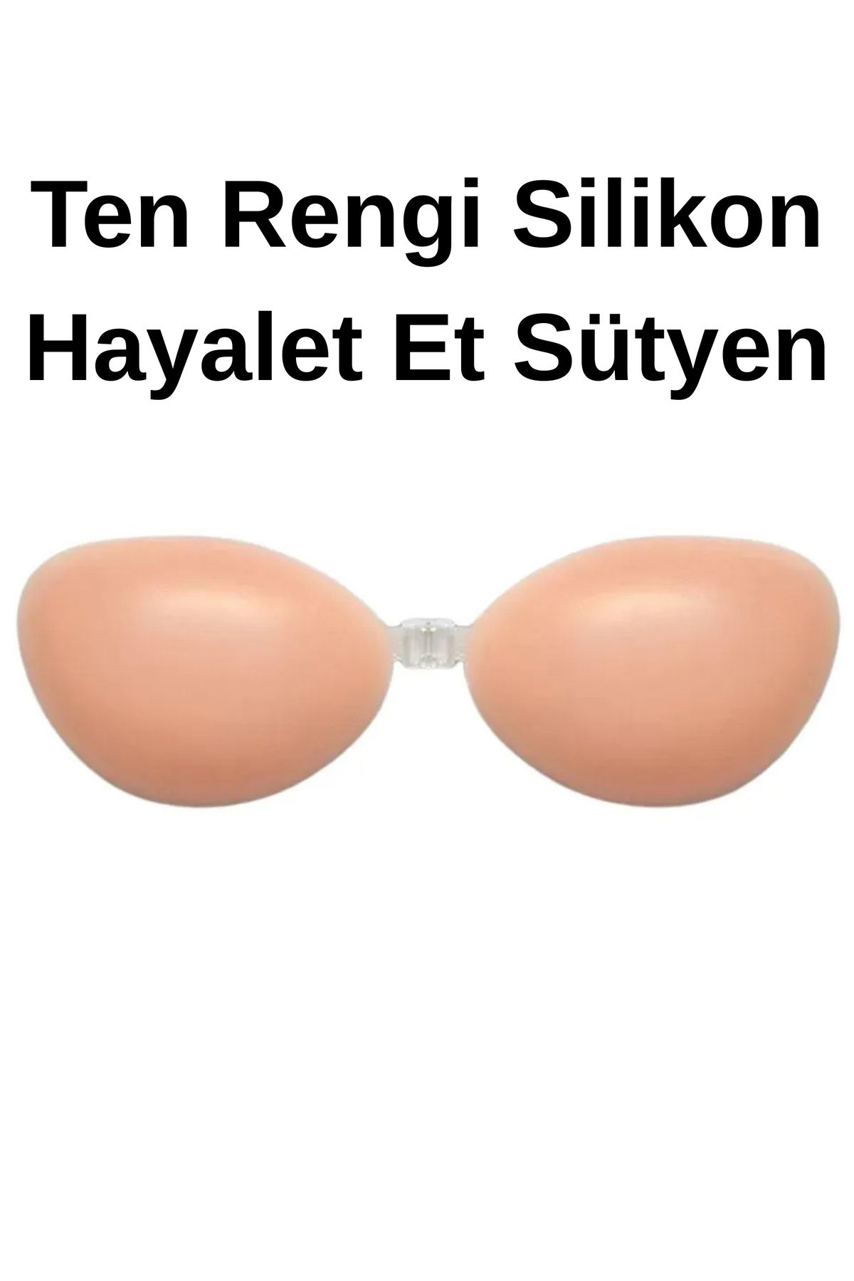 ARTUAL Kadın Straplez Yapışkanlı Silikonlu Askısız Et Sütyen Önden Dolgunlaştırıcı Sihirli Arkasız