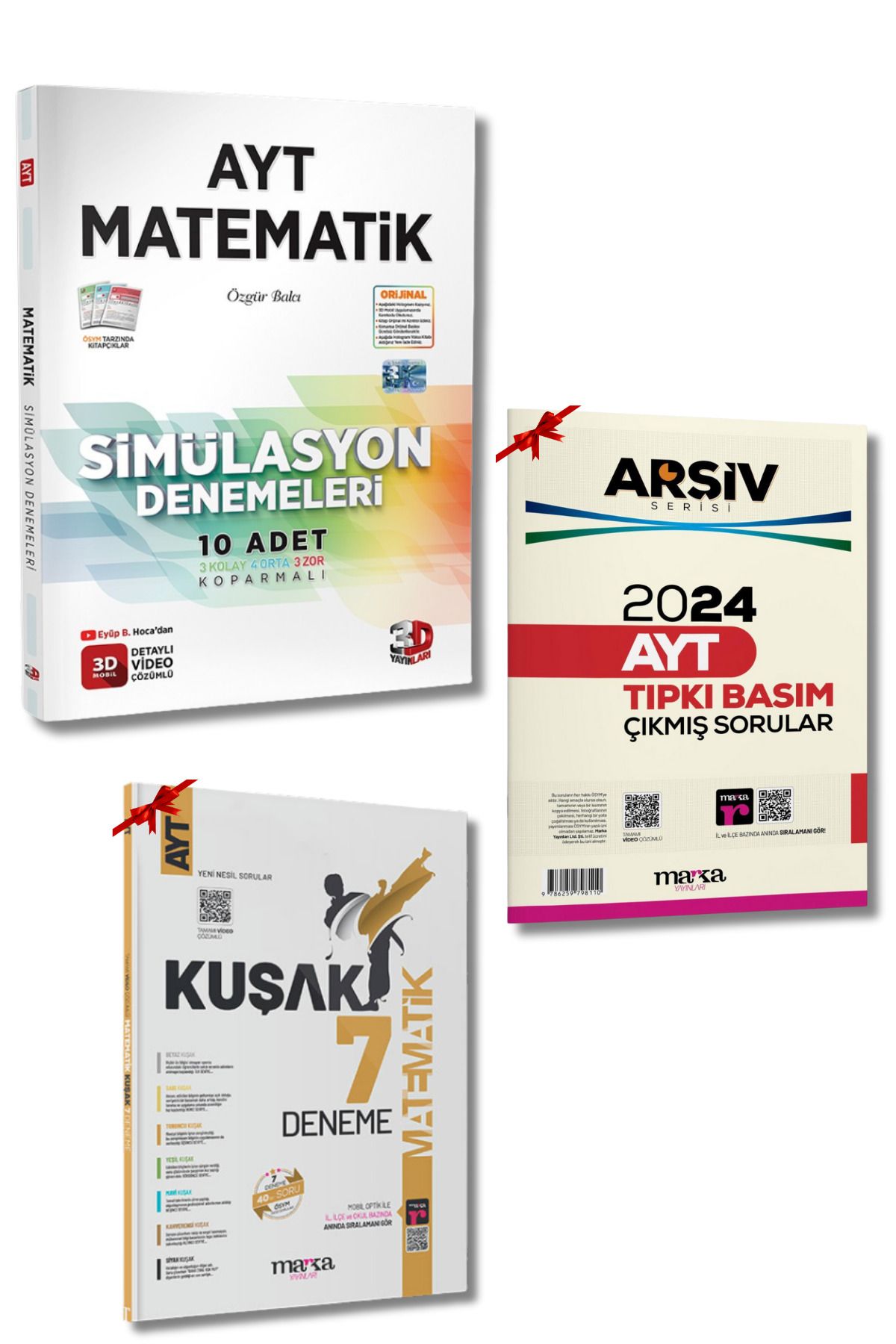 3D Yayınları 2025 AYT 3D Simülasyon Matematik 10 Deneme ve Tıpkı Basım AYT Çıkmış Sorular + HEDİYE