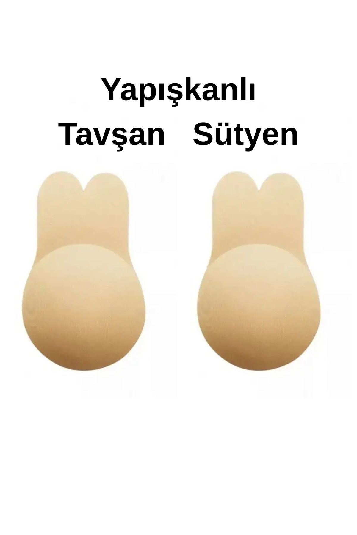 ARTUAL Kadın Straplez Yapışkanlı Silikonlu Askısız Kelebek Sütyen Önden Dolgunlaştırıcı Sihirli Arkasız