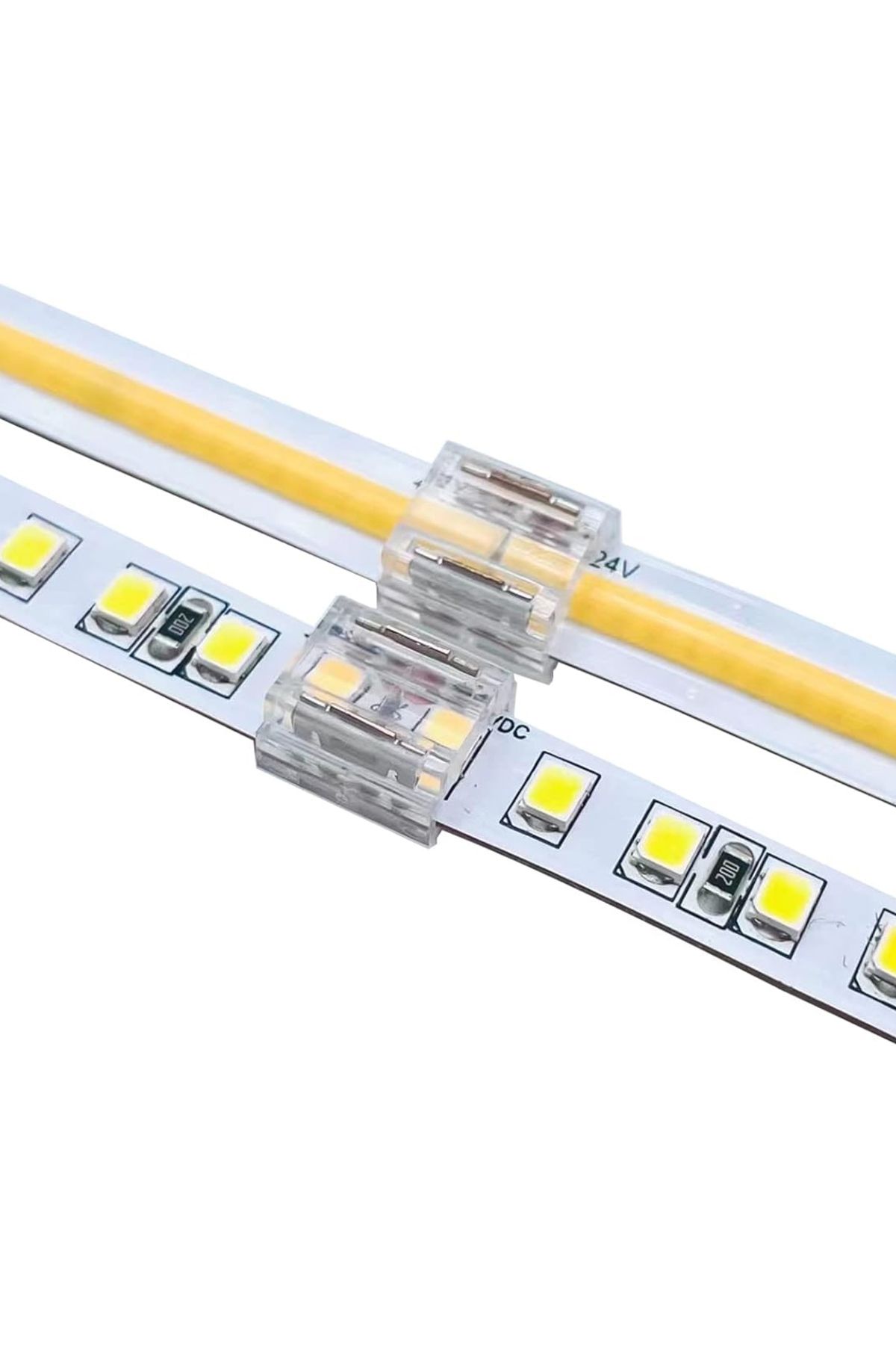 İklimStore 10MM ÇİFT UÇLU KONNEKTÖR - COB LED ŞERİT ARA KONNEKTÖRLERİ 2PİN BAĞLANTI (5131)