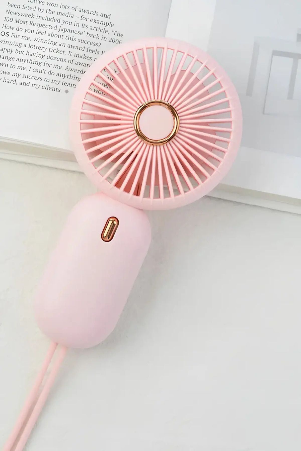 Remiuse Renkli Mini El Fanı Taşınabilir Şarjlı Güçlü Parvaneli Vantilatör Mini Fan Soğutucu