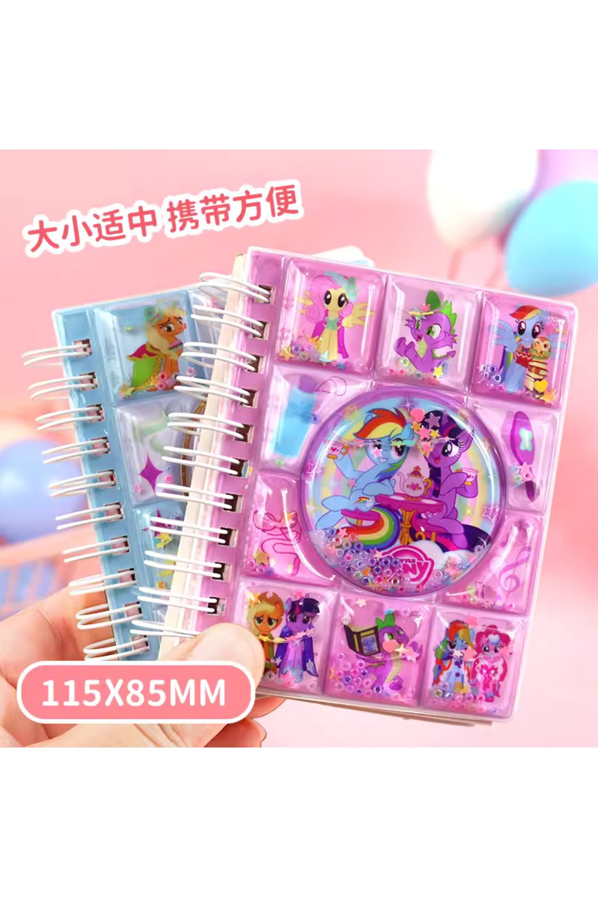 NaSaDAN Unicorn 3D Sulu Kapak Defter Stickerlı 30 Sayfa Not Defteri 1 Adet