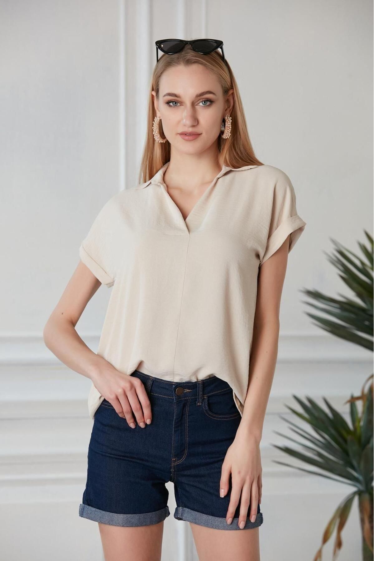 HOFY 1243 Yakalı Bluz