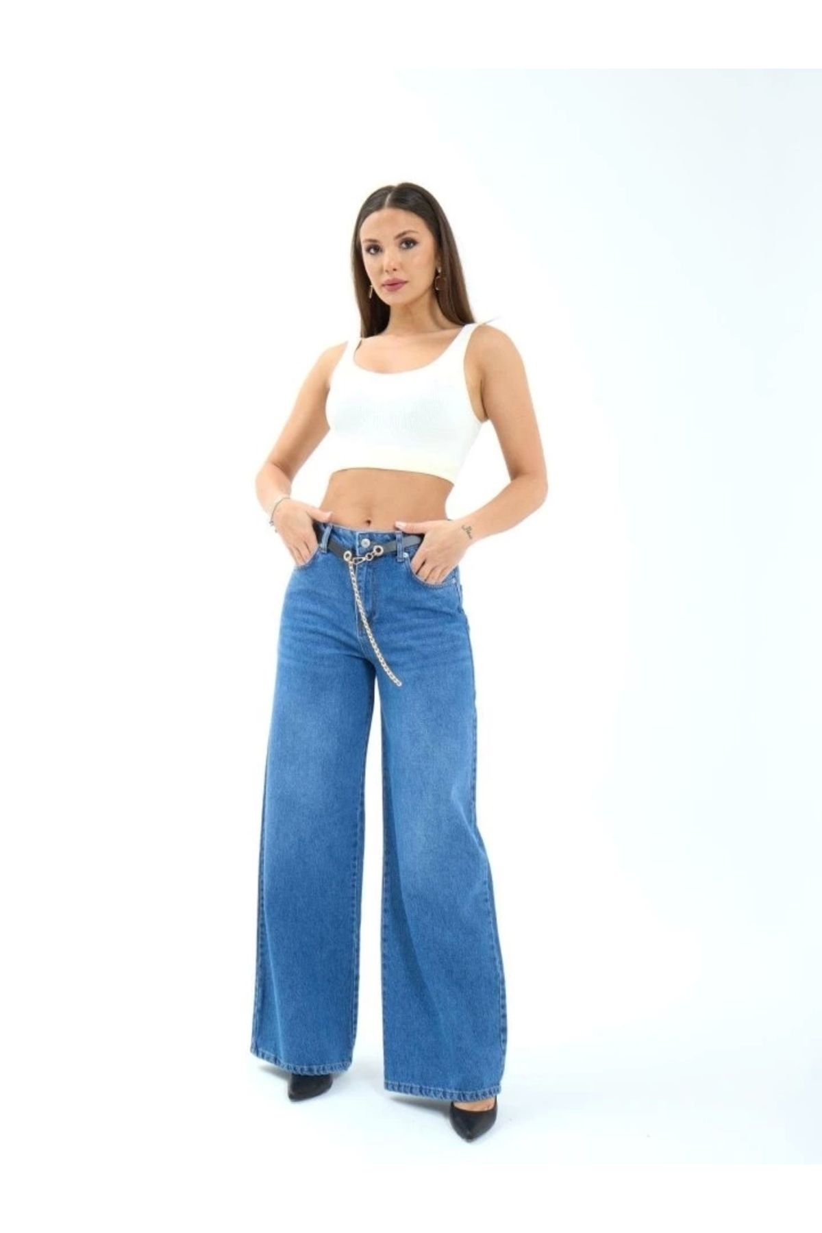 nedo7 7398 KOT PANTOLON-MAVİ