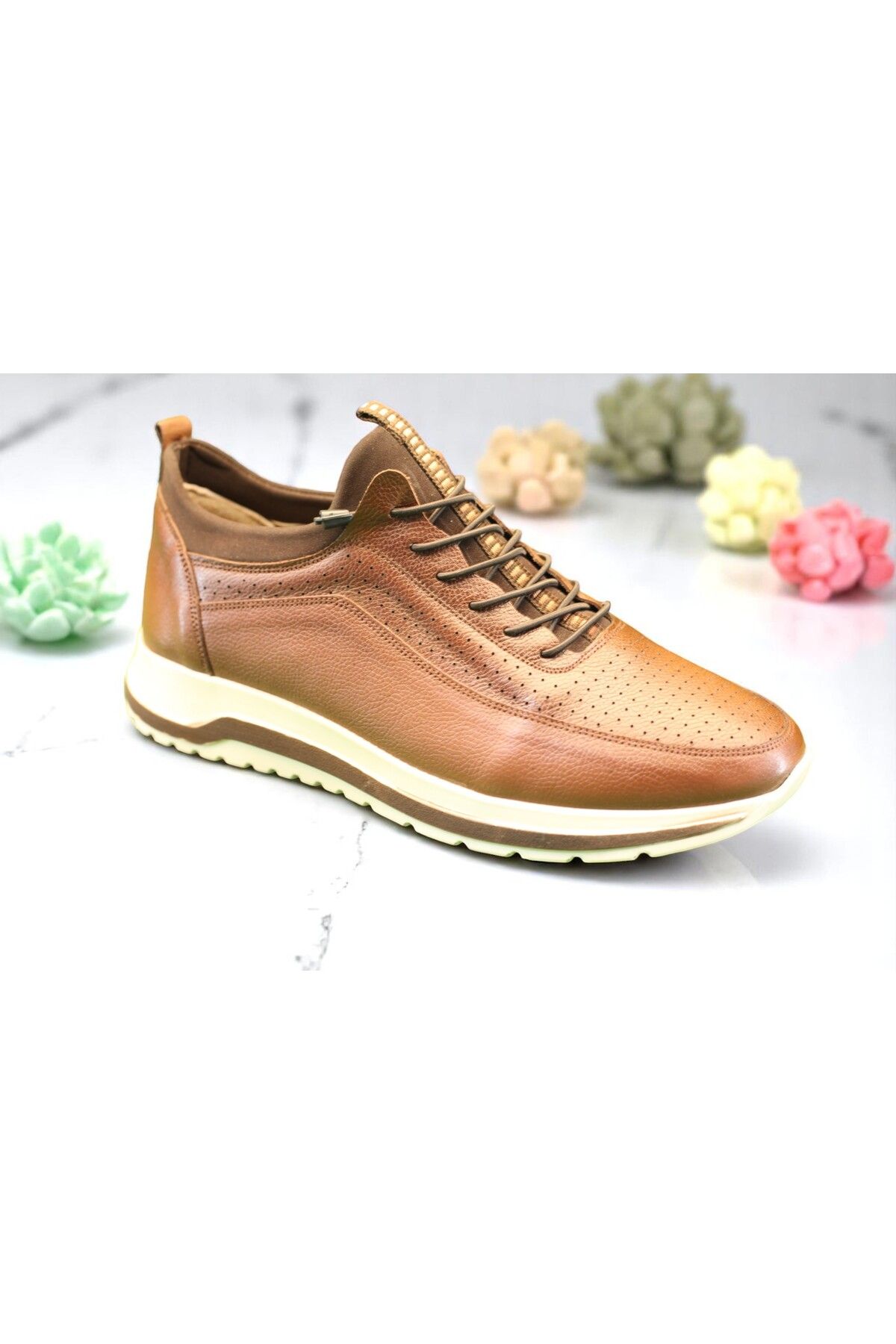 Philia Shoes Erkek Kahverengi Hakiki Deri Klasik Spor Görünümlü Ayakkabı | Şık ve Rahat Tasarım