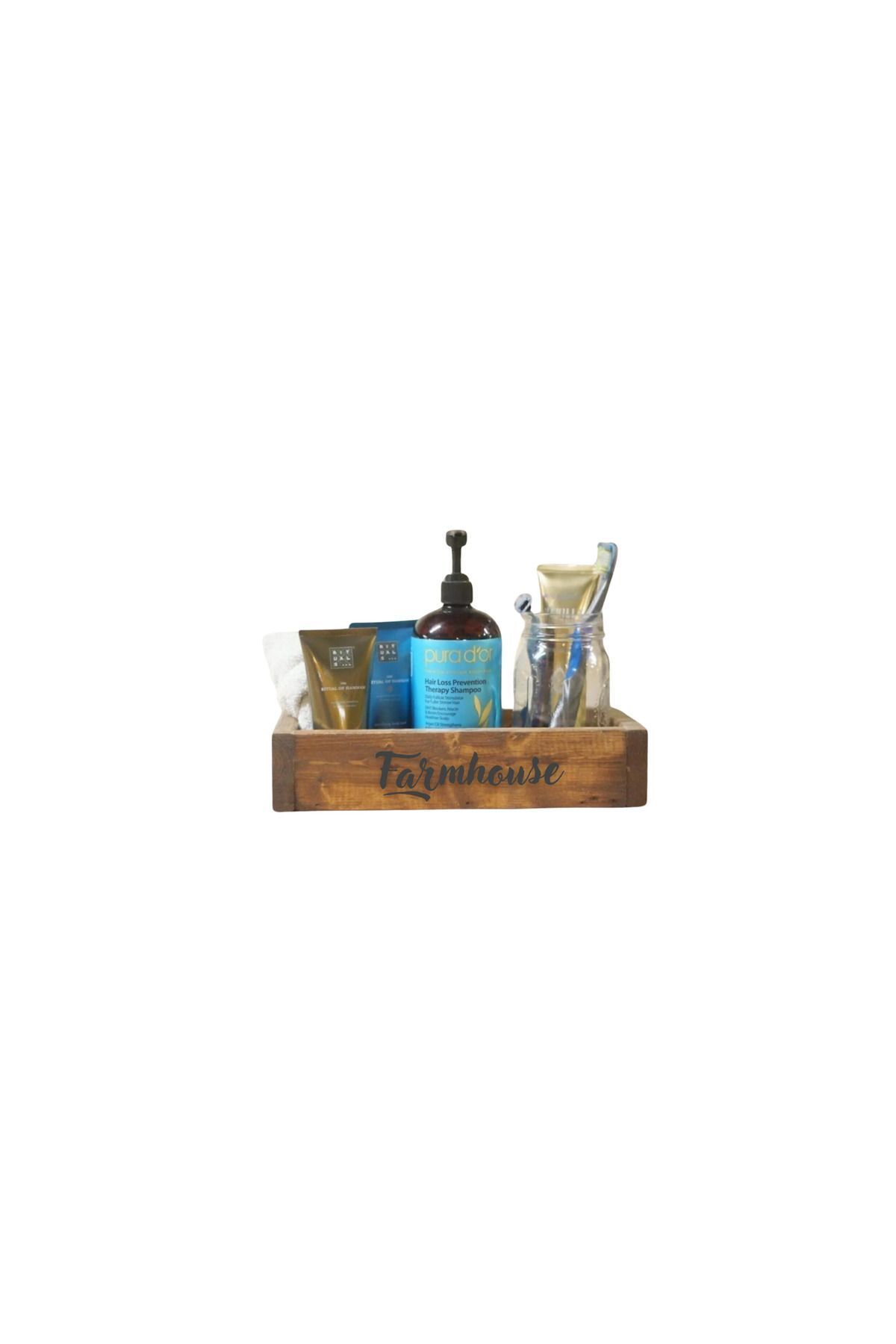 teknotrust Kişiye Özel Ahşap Organizer - 30x10 Cm, Yan Kısmı Yazılı Seçenekli