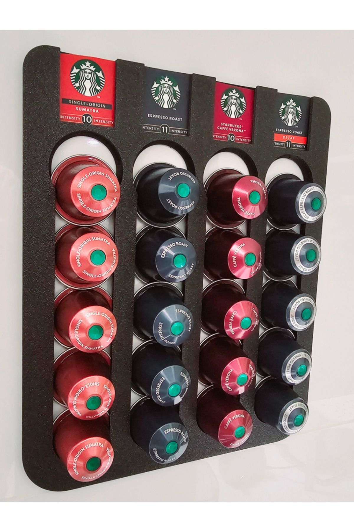 gadget gurme Etiket Tutuculu Kapsül Dispanseri Kahve Tutucu Organizer
