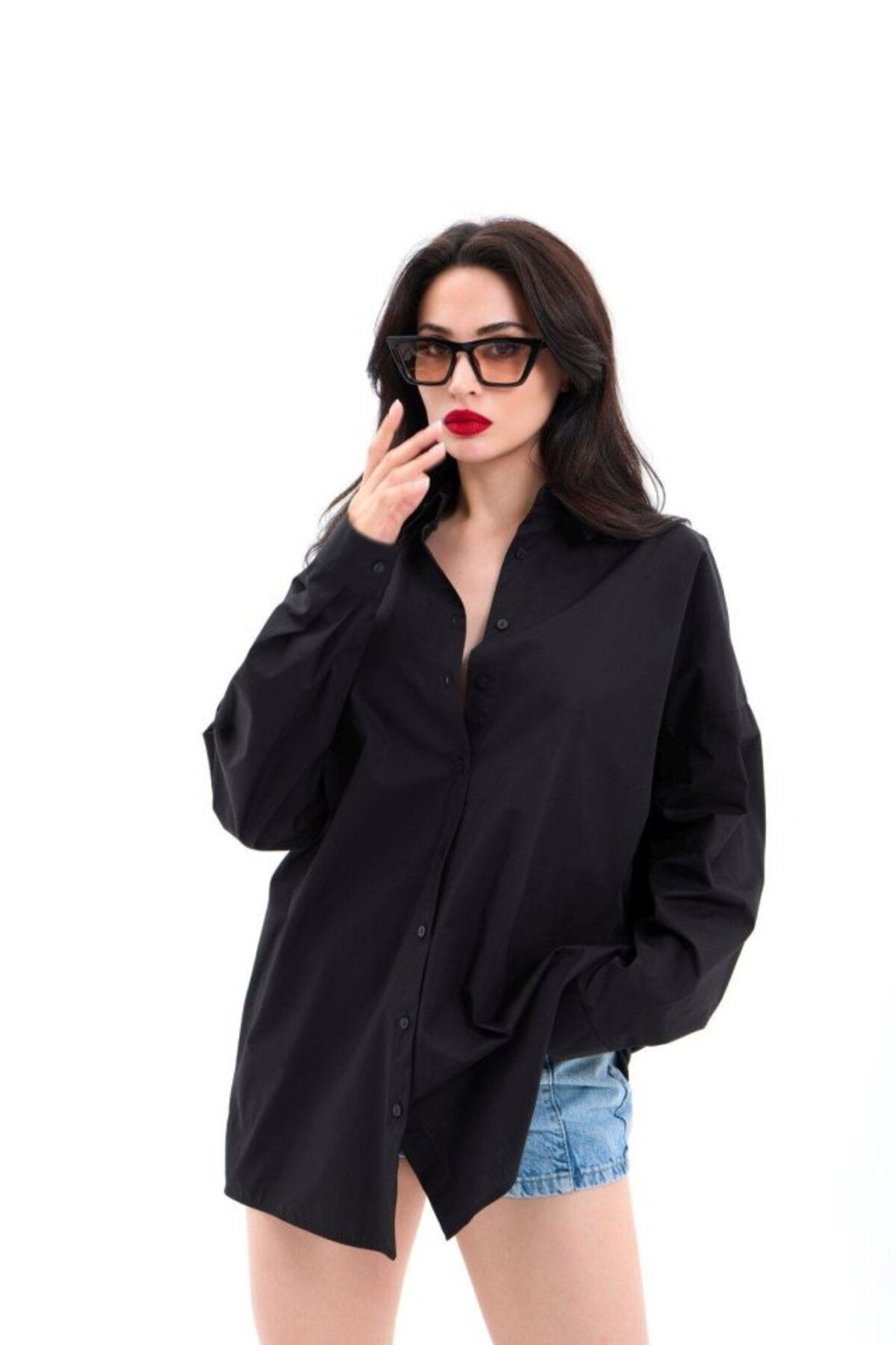 ARUZ MODA 7448 GÖMLEK-SİYAH