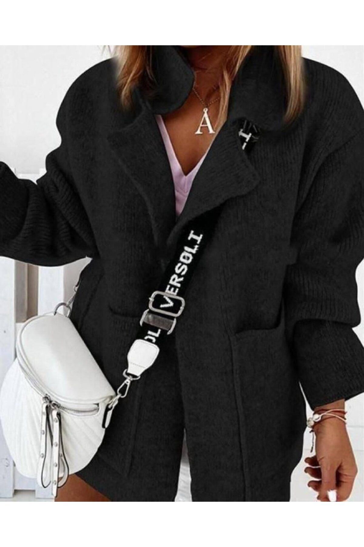 ARUZ MODA Geniş Cep Tasarımlı Hırka
