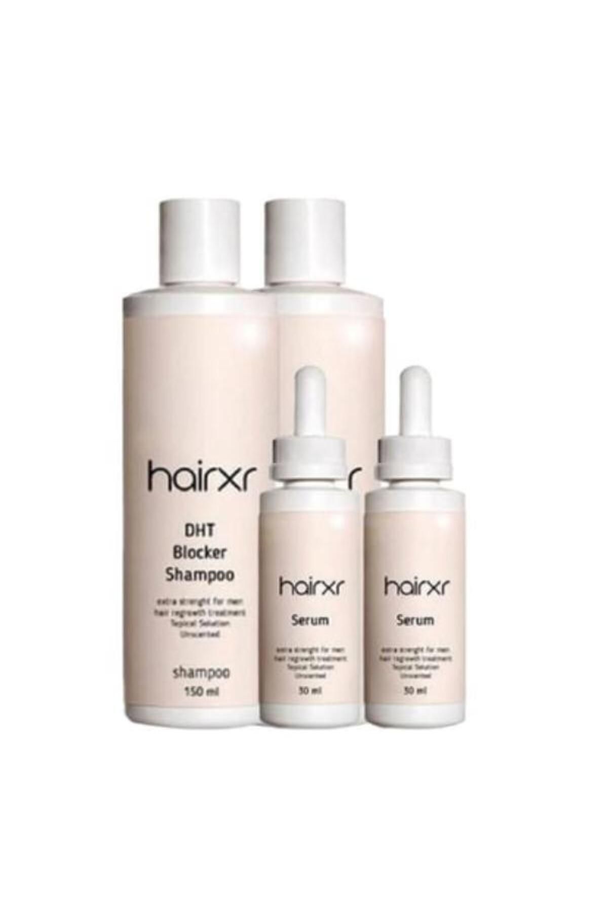 Caraboa Hairx Saç Uzatıcı Besleyici Şampuanı 150 ml Saç Güçlendirici Serumu 30 ml X 2şer Adet