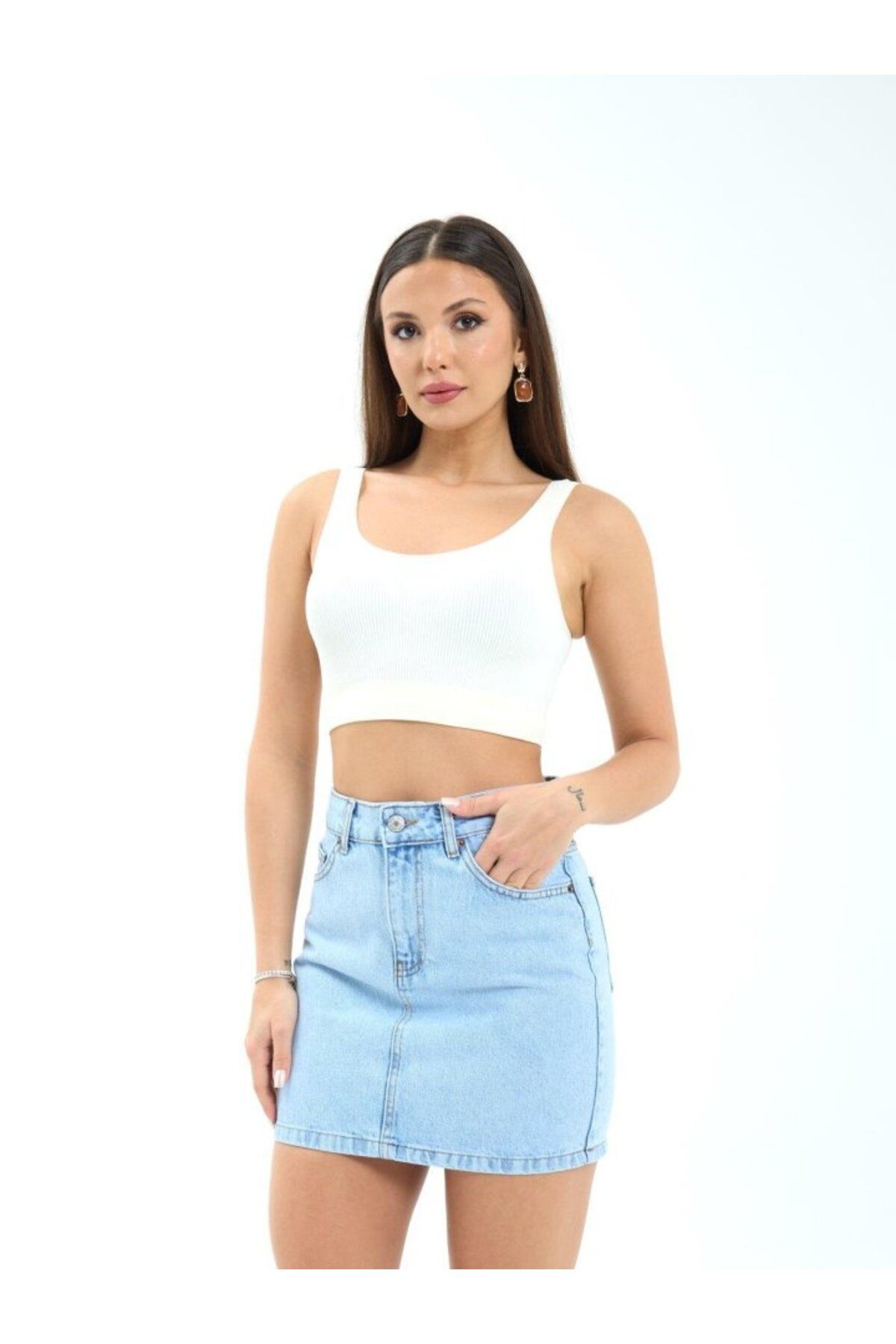 ARUZ MODA 7395 KOT ETEK-AÇIK MAVİ