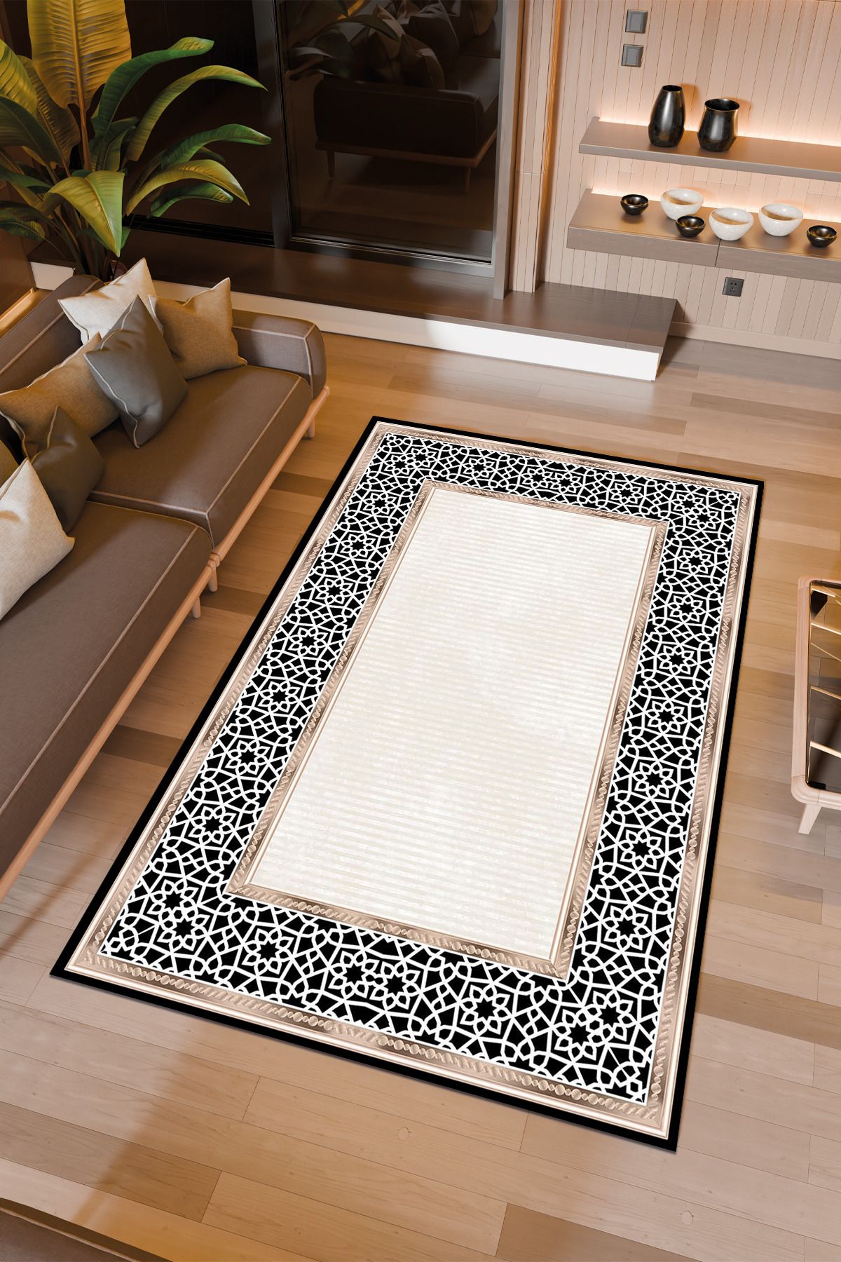 Halıcıoğlu home Dijital Baskı Makinede Yıkanabilir Kaymaz Taban Salon Halısı Yatak Odası Halısı & Yolluk Modelleri