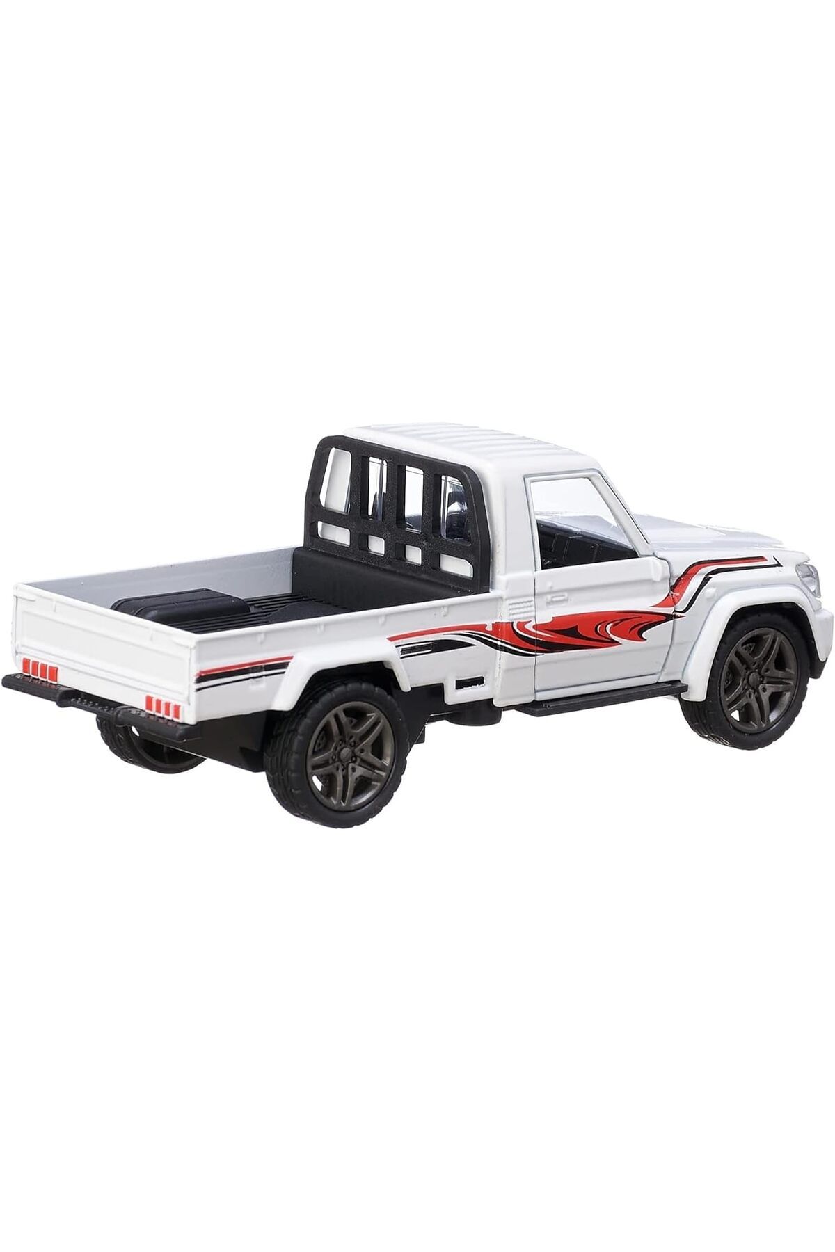 Generic-Mini Pickup Toy Car with Pull Back Action and Front Door Opening Durable Realistic Open Truck Design 6