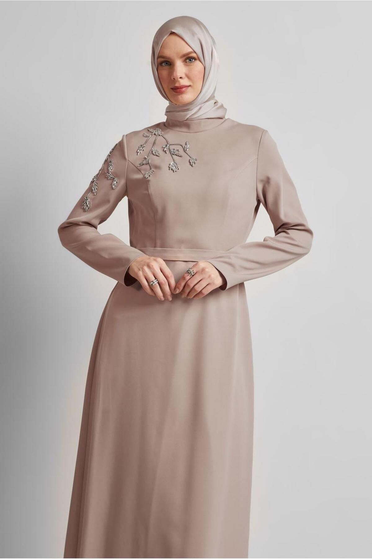 Alvina TAŞ BASKILI ELBİSE 45448