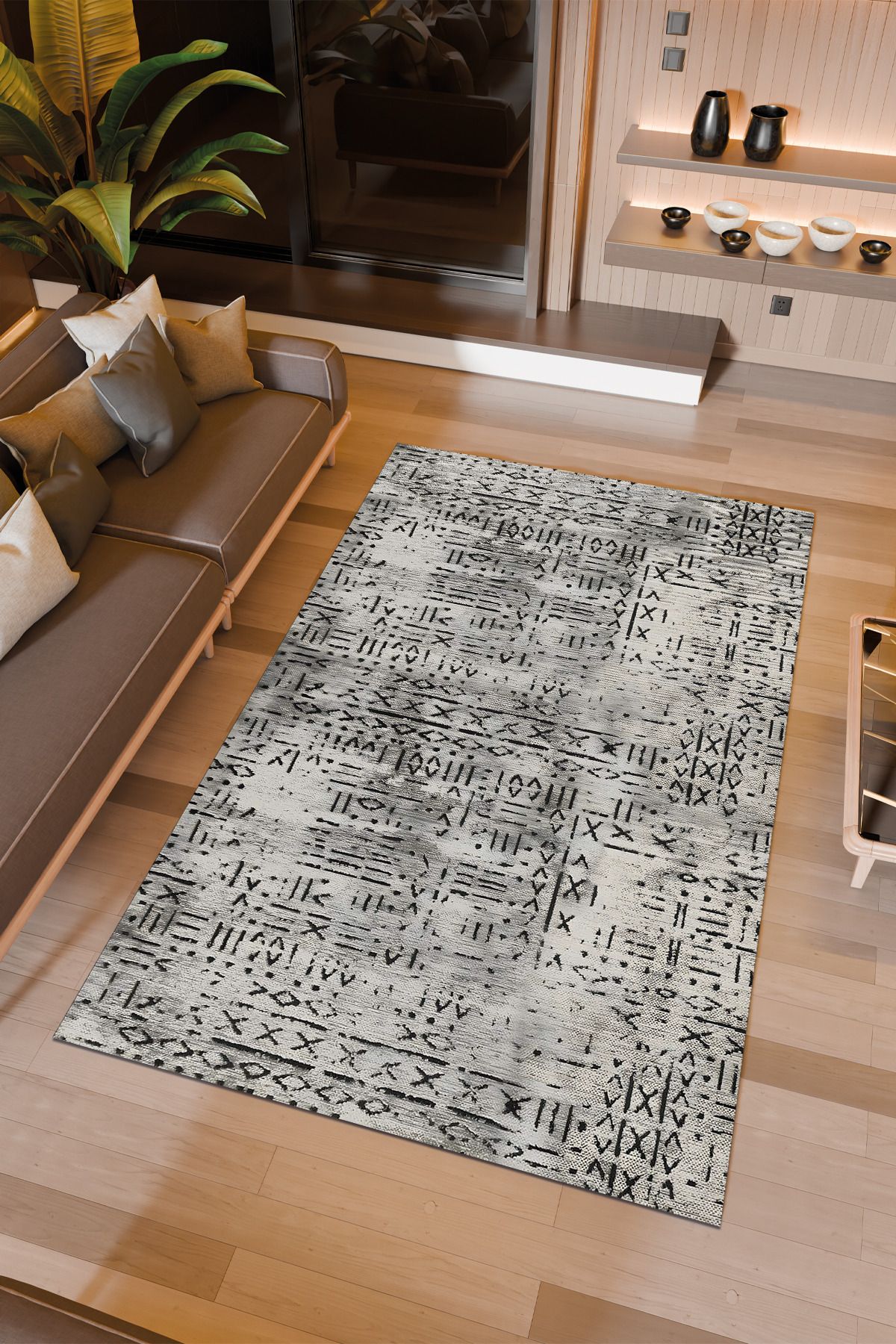 Halıcıoğlu home Dijital Baskı Makinede Yıkanabilir Kaymaz Taban Salon Halısı Yatak Odası Halısı & Yolluk Modelleri