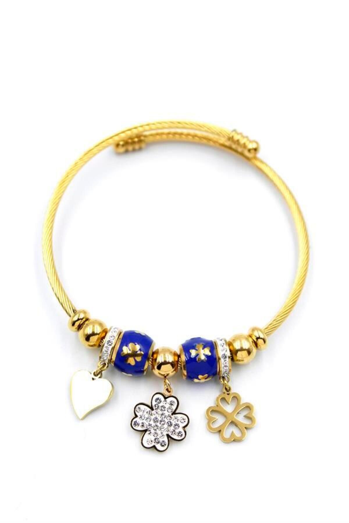 MBB ETİCARET Yonca Charm Bilezik - Altın