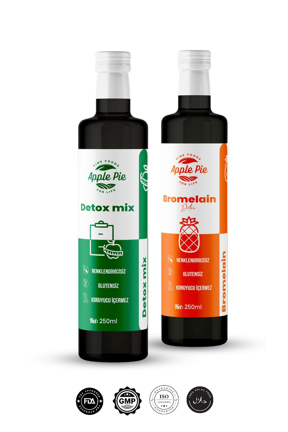 applepiefoods Bromelain mix 250 ml, Detox 250 ml