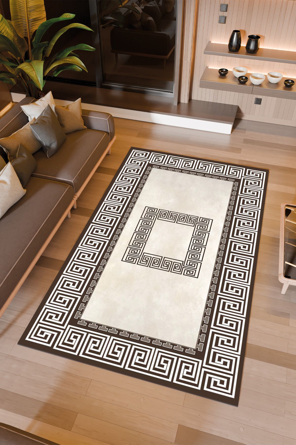 Halıcıoğlu home Dijital Baskı Makinede Yıkanabilir Kaymaz Taban Salon Halısı Yatak Odası Halısı & Yolluk Modelleri