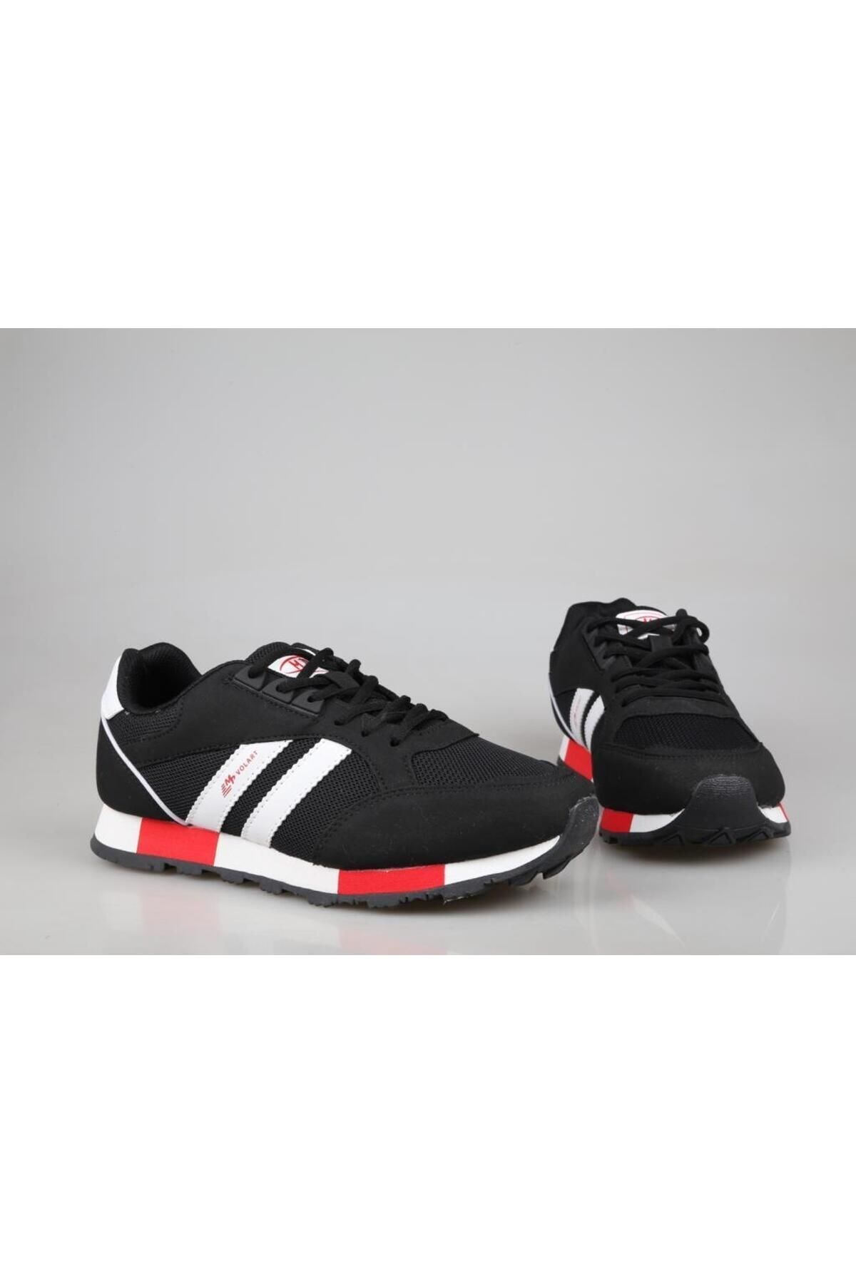Günlük Bağcıklı Siyah Spor Ayakkabı Erkek Sneaker Siyah