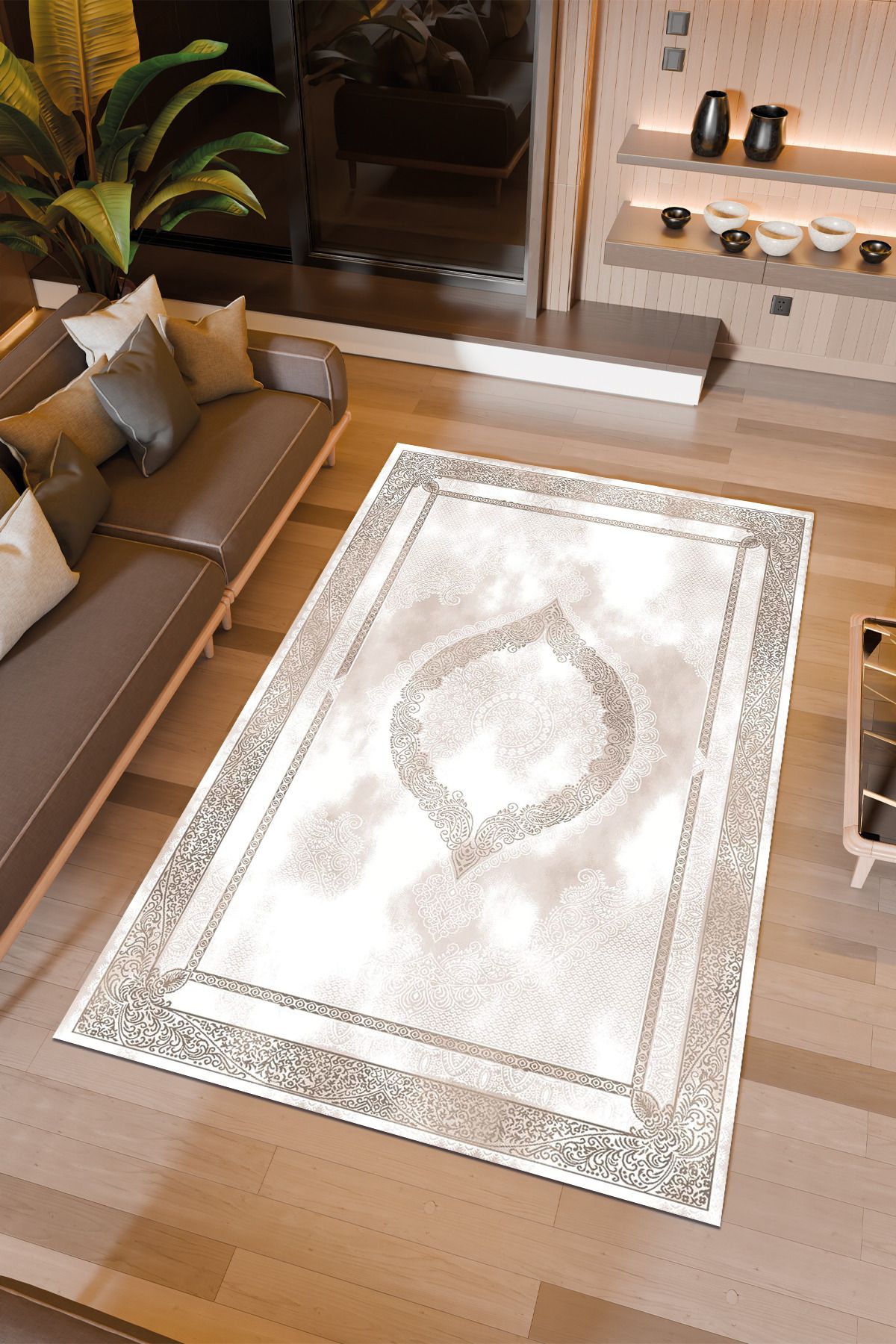 Halıcıoğlu home Dijital Baskı Makinede Yıkanabilir Kaymaz Taban Salon Halısı Yatak Odası Halısı & Yolluk Modelleri