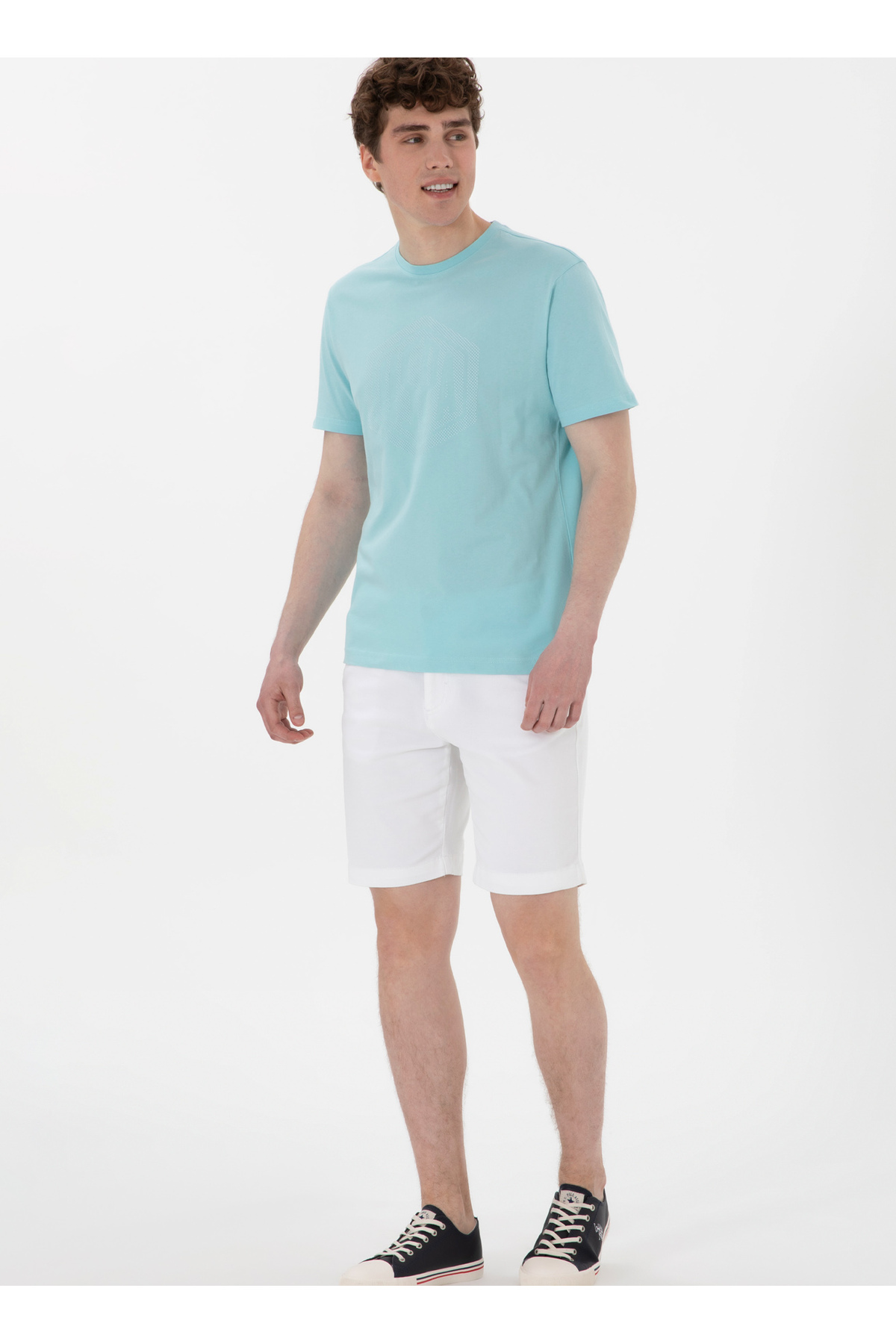 پولوشرت مردانه یقه گرد | یو اس پولو U.S. Polo Assn. 5003263347 TR - تصویر 4