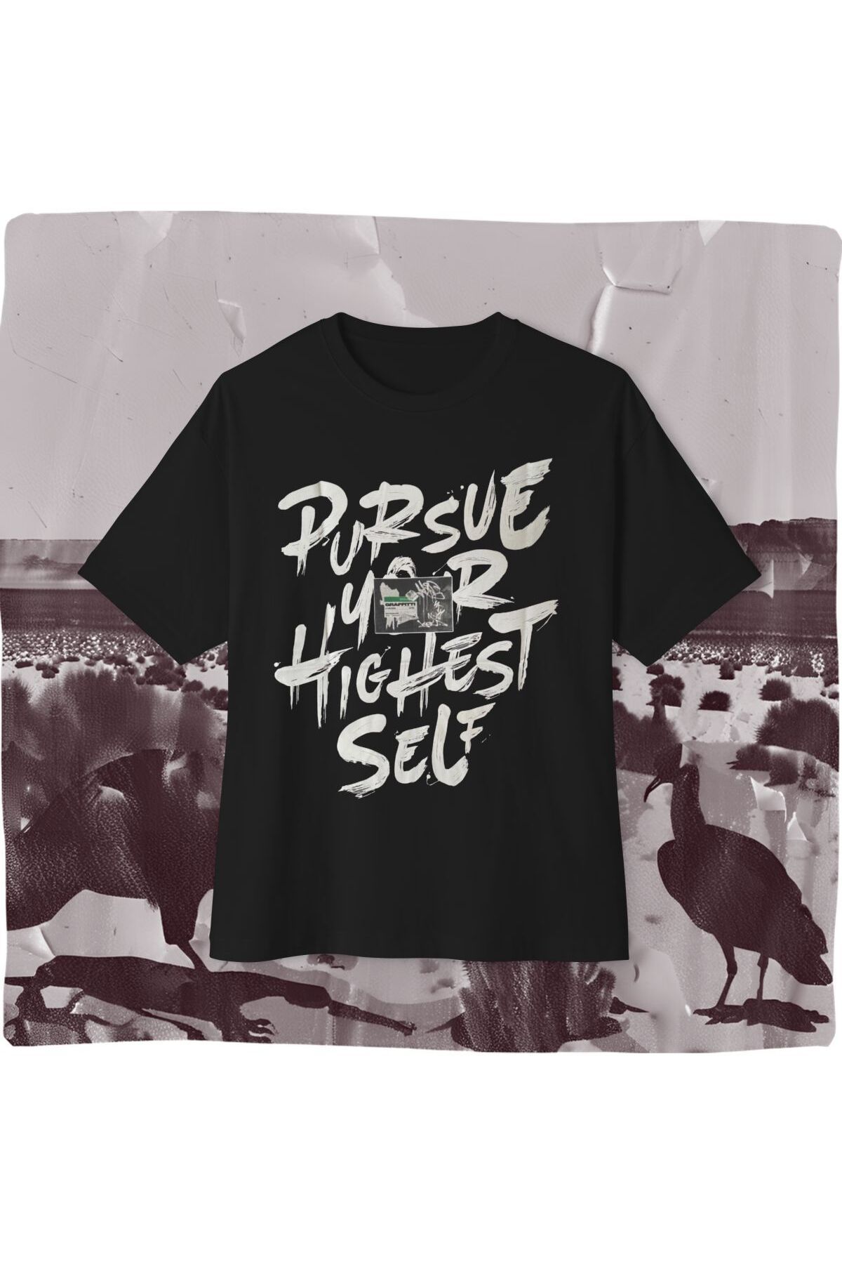 Maça Oversize Unisex Baskılı Tişört