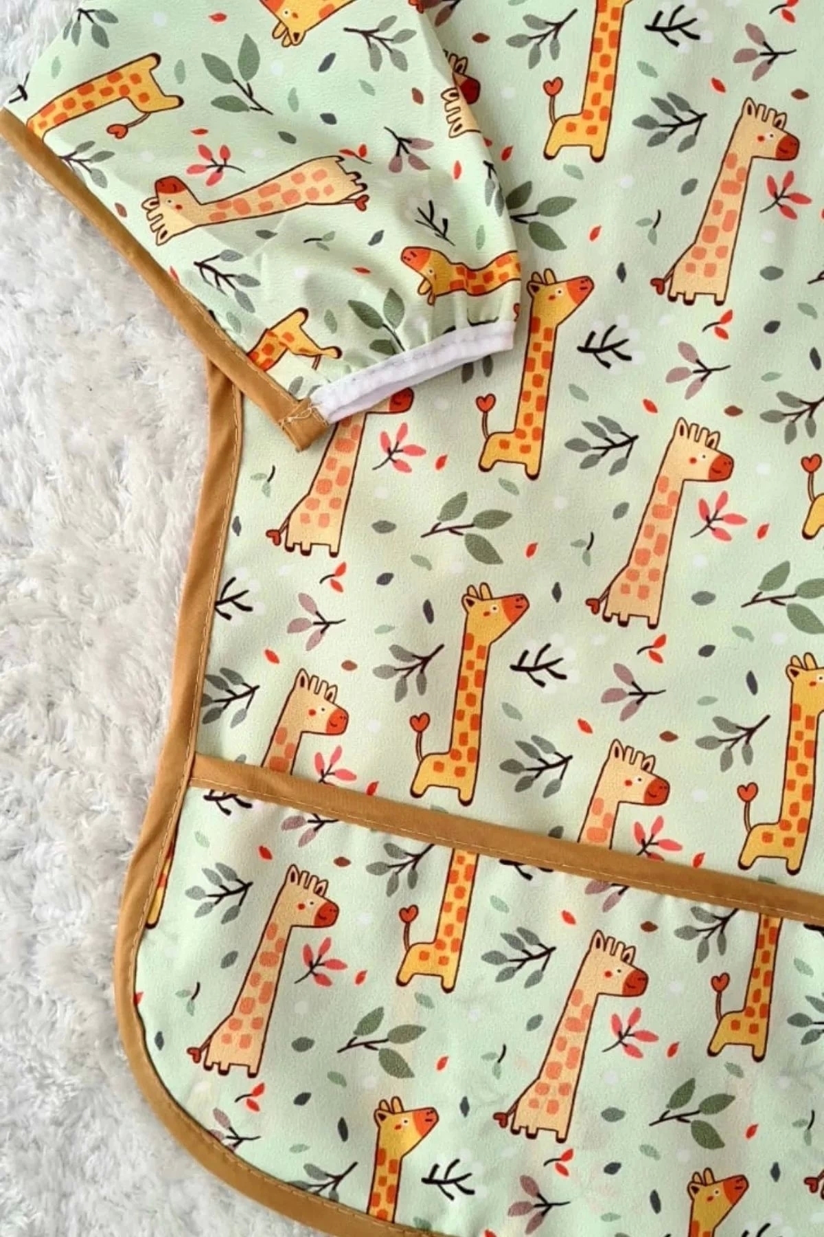 Babydonat Forest Desenli Sıvı Geçirmez Unisex Aktivite Ve Mama Önlüğü 6-24 Ay fotoğrafı 2 (önizleme)