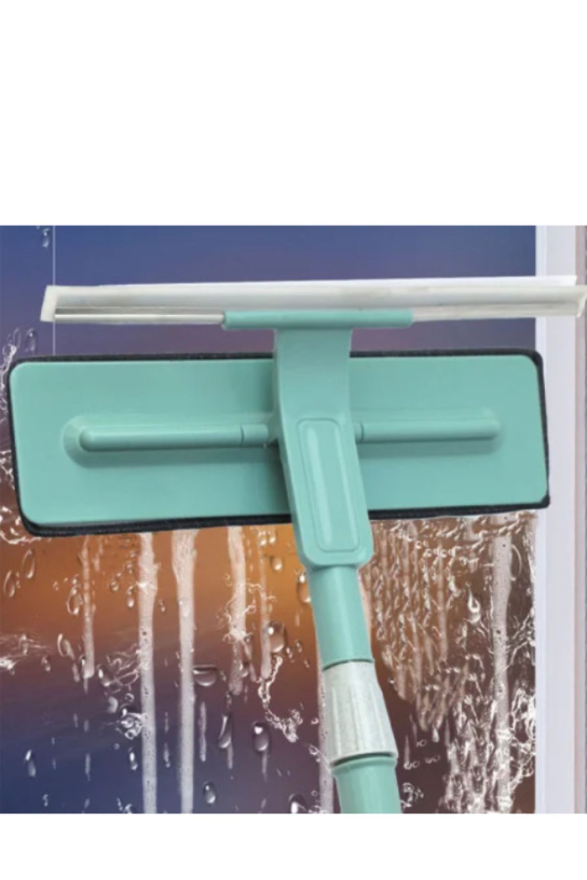 OEM-Window washer with squeegee and telescopic handle, spare included 1