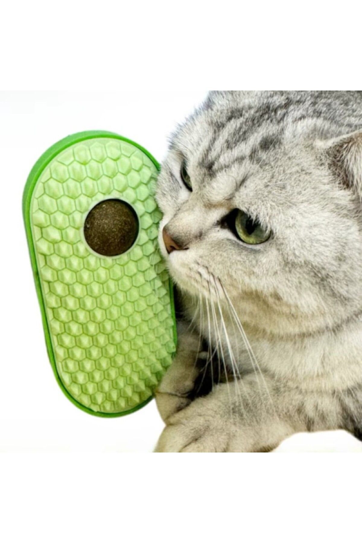 Ms. Iron Catnipli Kedi Kaşınma Oyuncağı Silikon Kaşıyıcılı Kedi Otu Kedi Kedi Kaşıma Aparatı