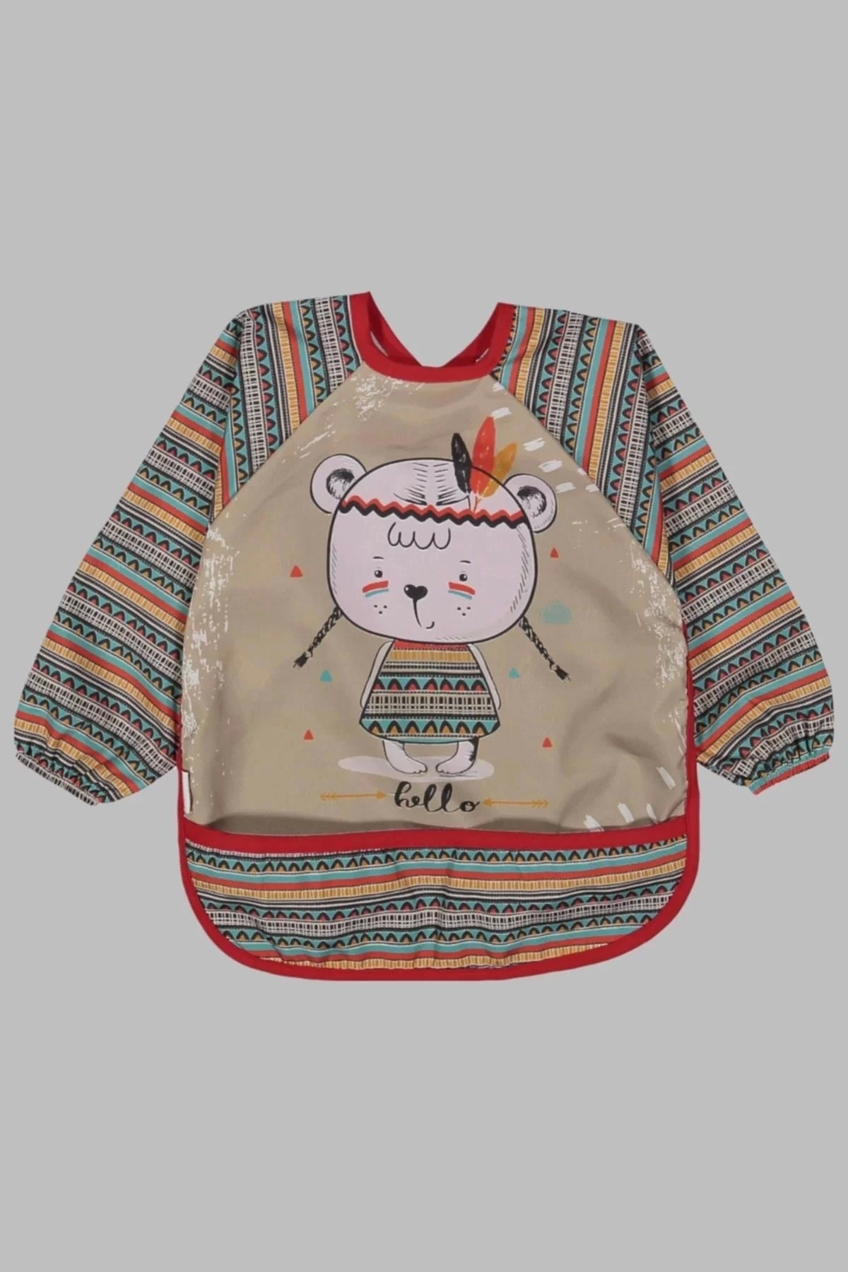 Babydonat Giyilebilir Kollu Mama Önlüğü 0-2 Yaş (ZÜRAFA- APACHİ) fotoğrafı 2 (önizleme)