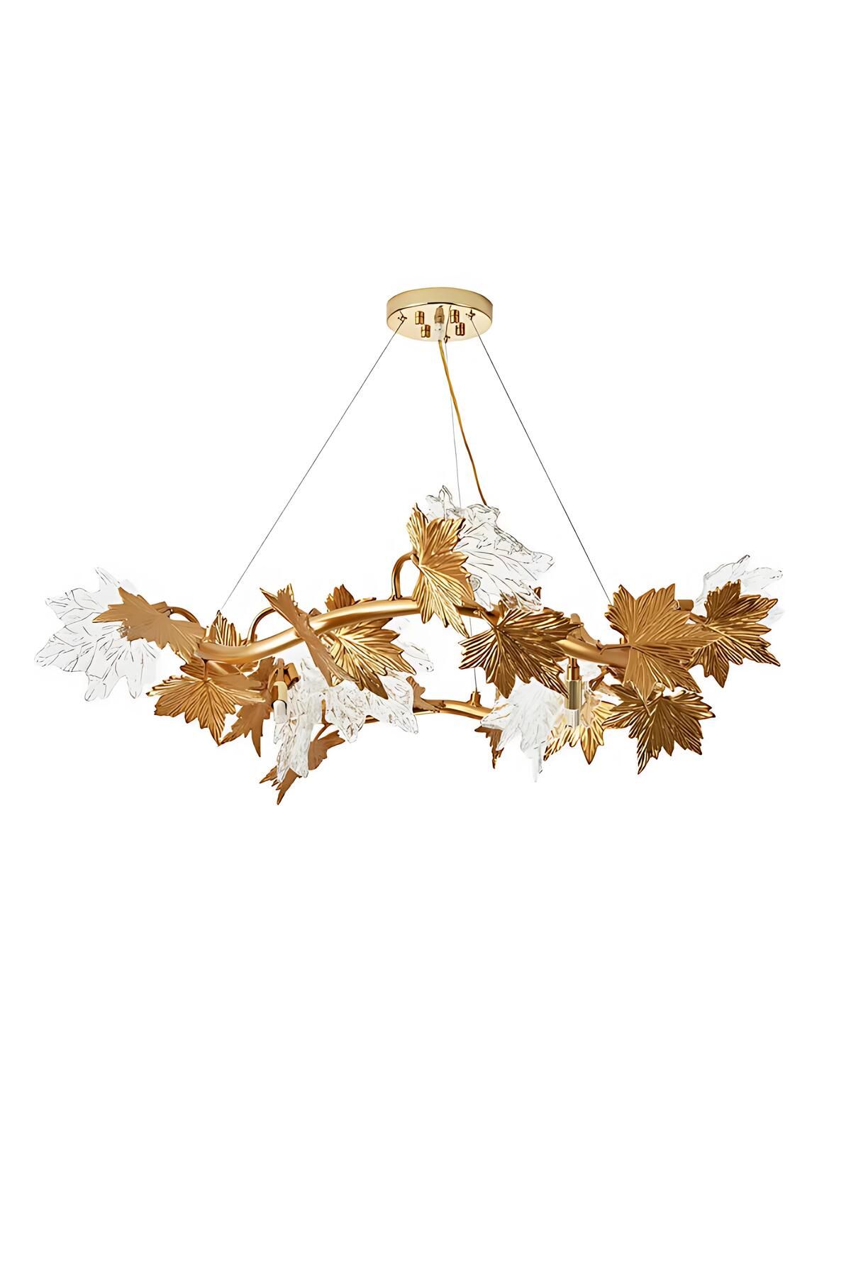 Bahar Aydınlatma Leaf Gold Avize