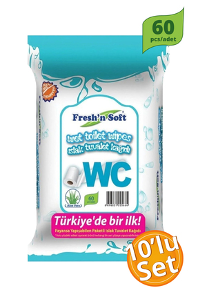 mdmedical Wc Islak Tuvalet Kağıdı 60'lı 10 Paket