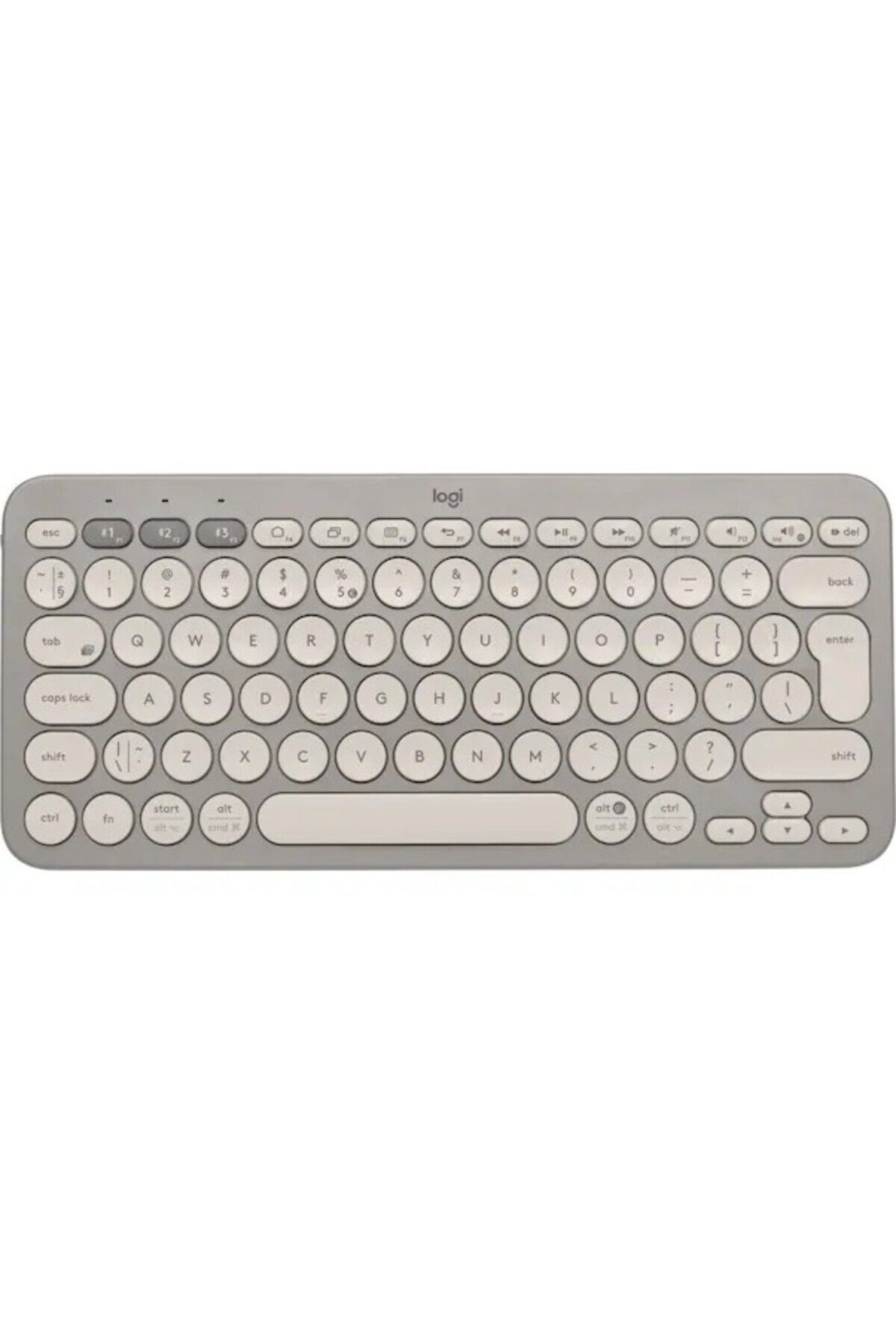 PowerS-Pro K380s Çoklu Cihaz Özellikli Bluetooth Ingilizce Q Klavye